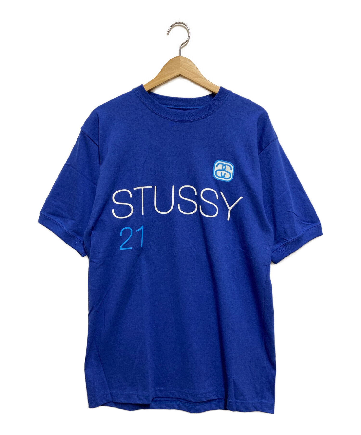 OLD STUSSY (オールドステューシー) 90's ナンバリングTシャツ ブルー サイズ:М 未使用品