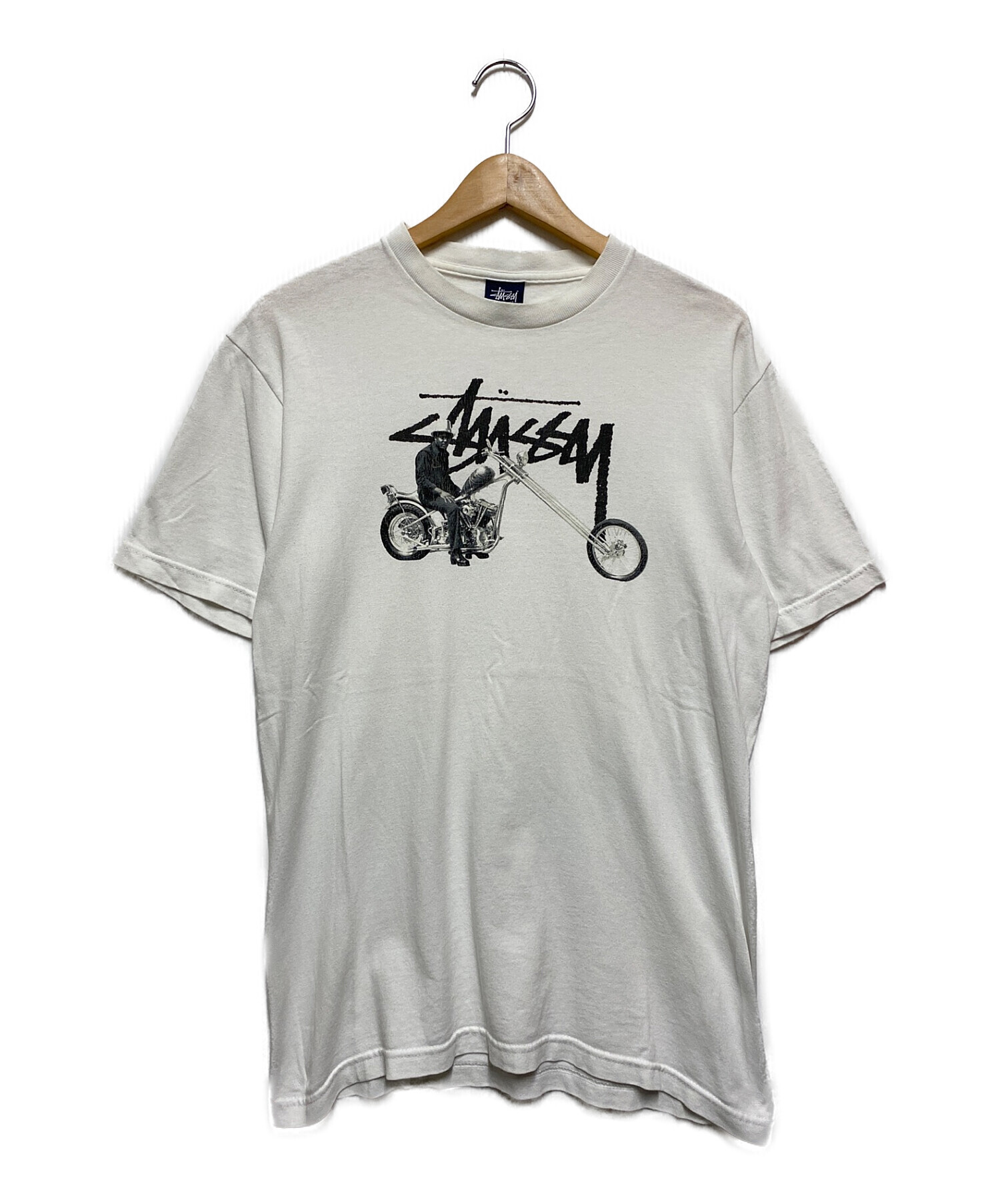 OLD STUSSY (オールドステューシー) ［古着］90's プリントTシャツ ホワイト サイズ:М