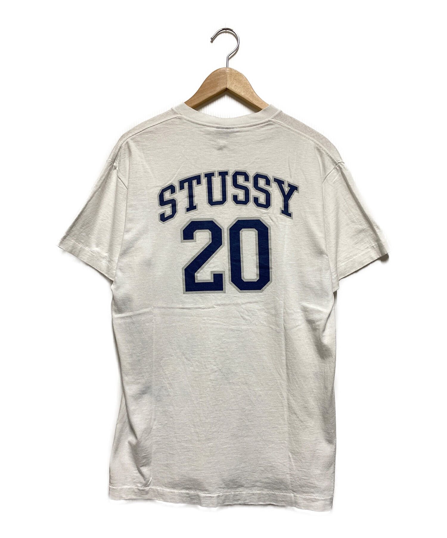 OLD STUSSY (オールドステューシー) ［古着］90’ｓナンバリングTシャツ ホワイト サイズ:М