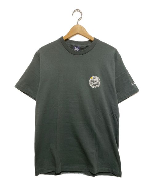 中古・古着通販】stussy (ステューシー) 90'ｓ獅子Tシャツ グリーン