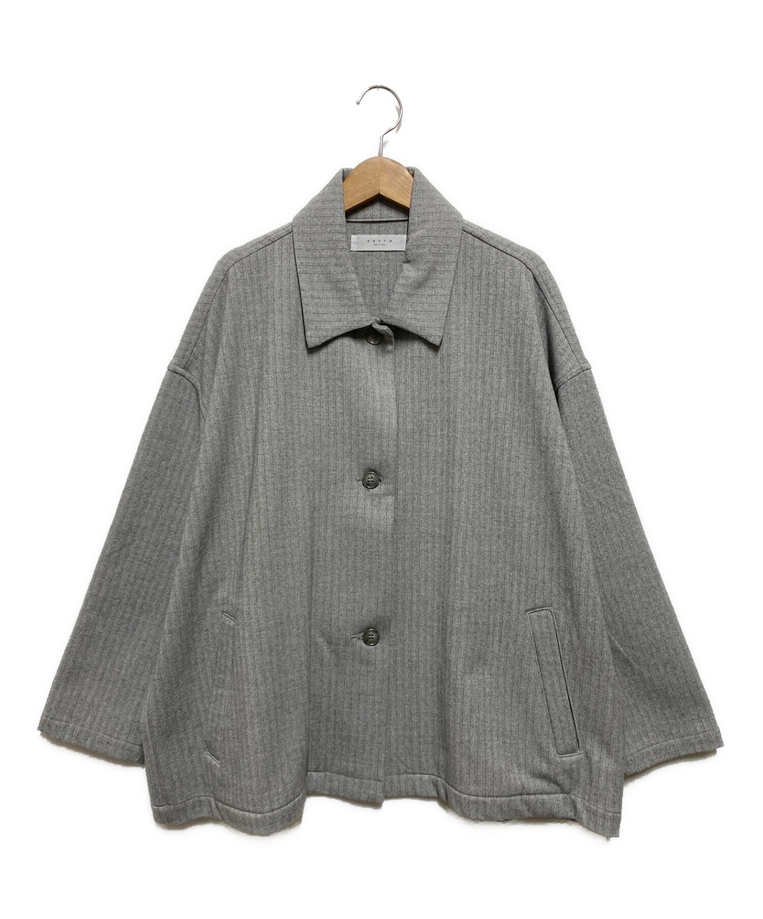 中古・古着通販】SETTO (セット) CINEMA JACKET グレー サイズ:F