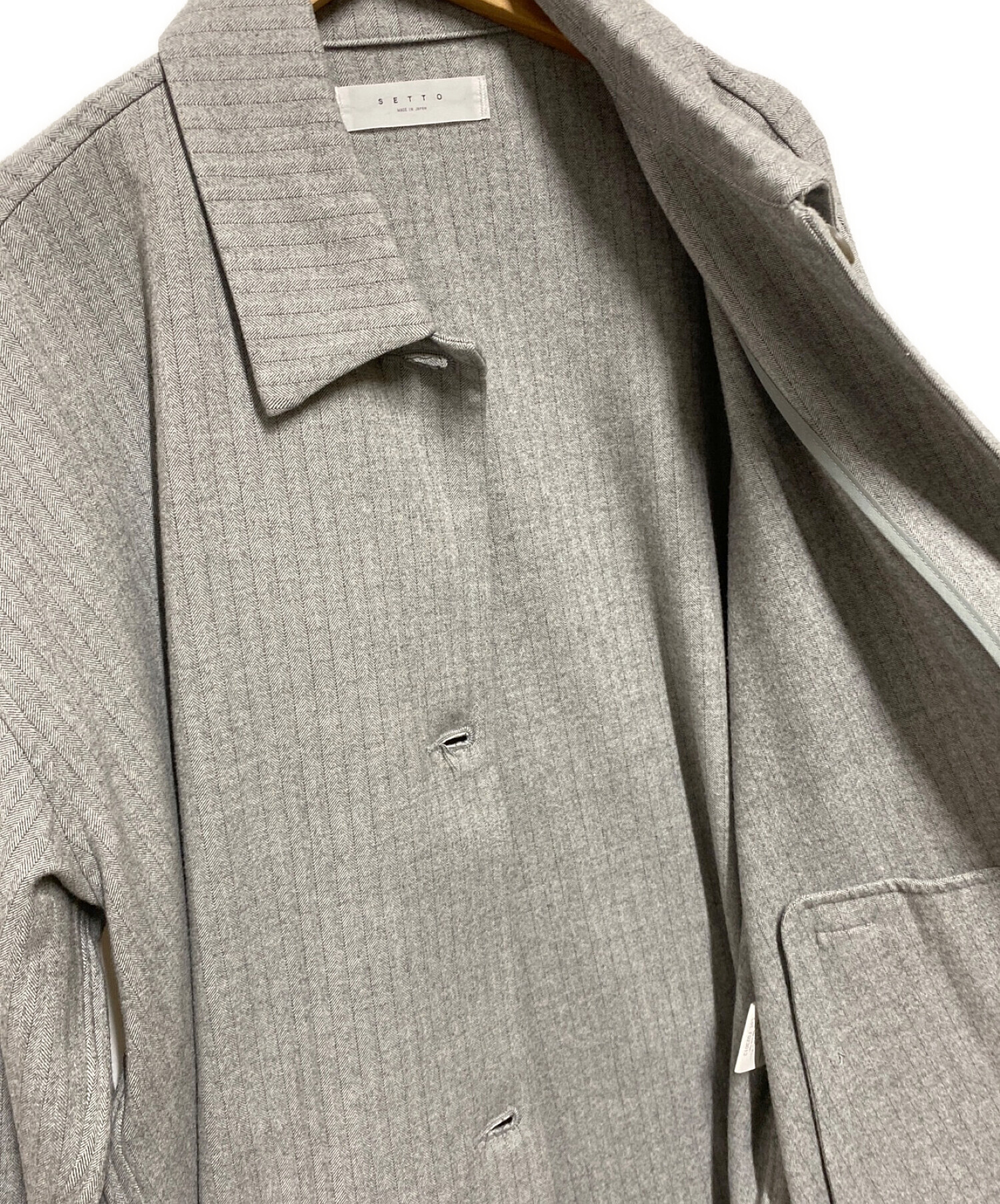 中古・古着通販】SETTO (セット) CINEMA JACKET グレー サイズ:F