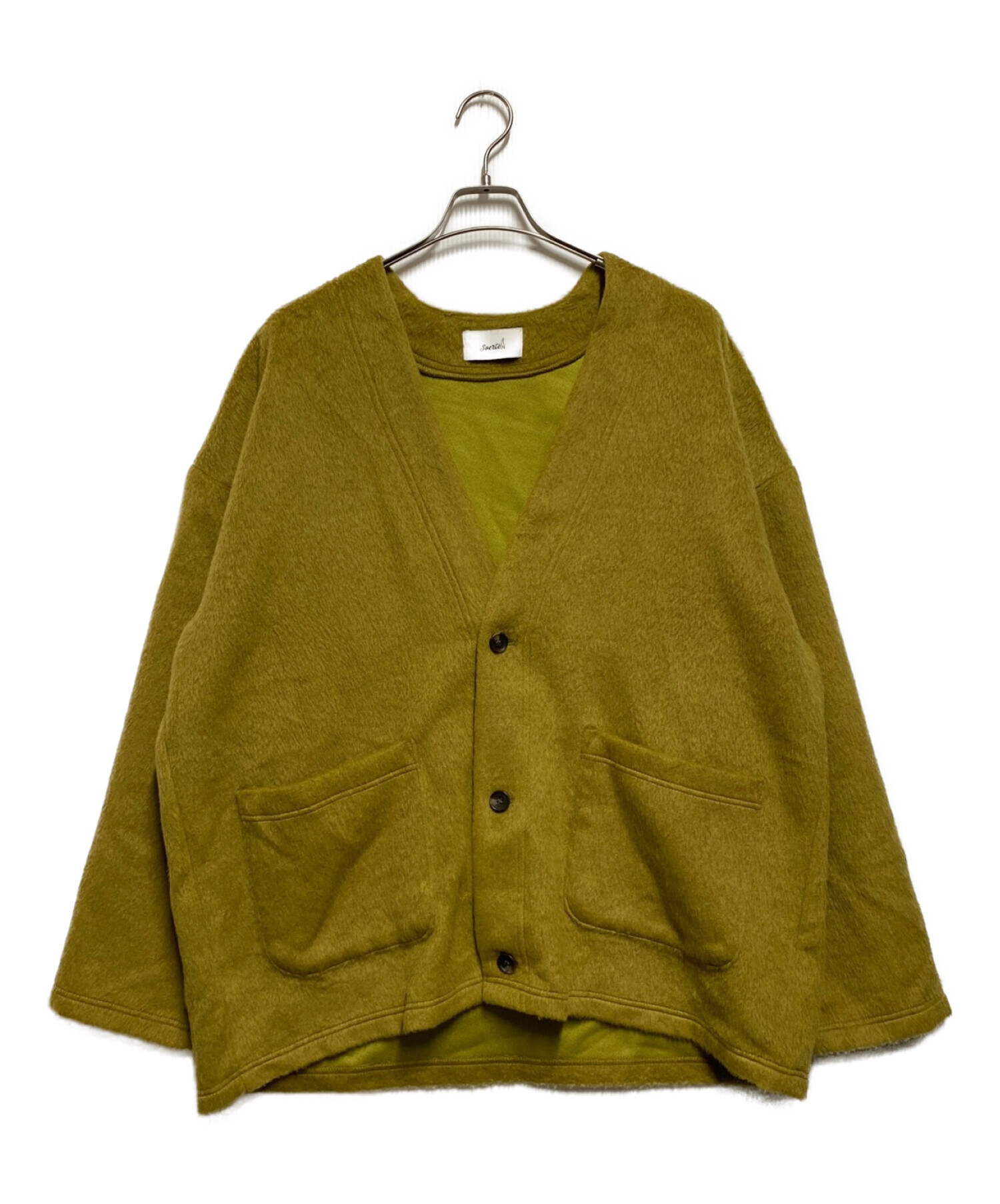 soerte (ソエルテ) Oversize shaggy cardigan マスタード サイズ:2