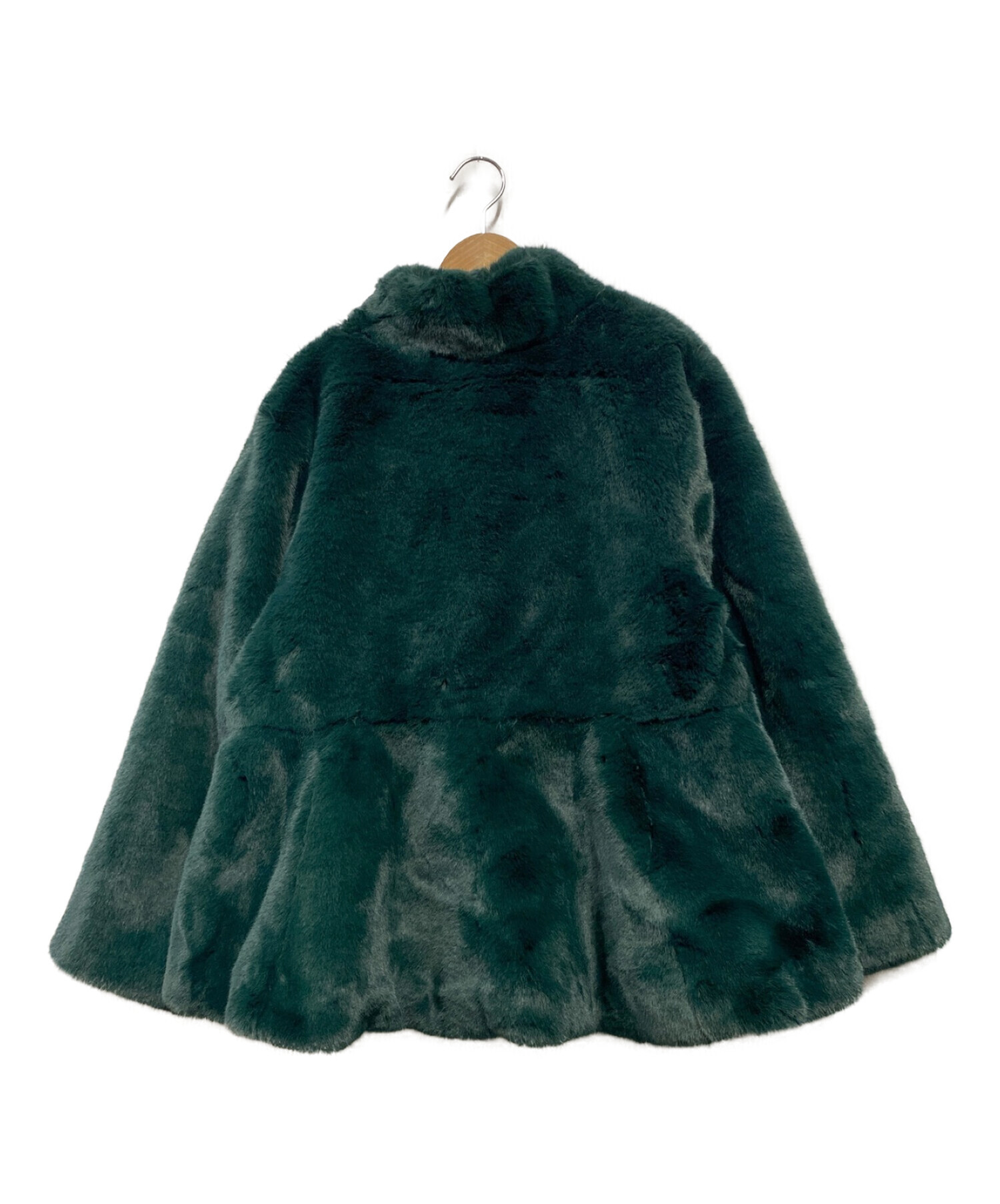 中古・古着通販】RANDEBOO (ランデブー) Melt fake fur coat グリーン
