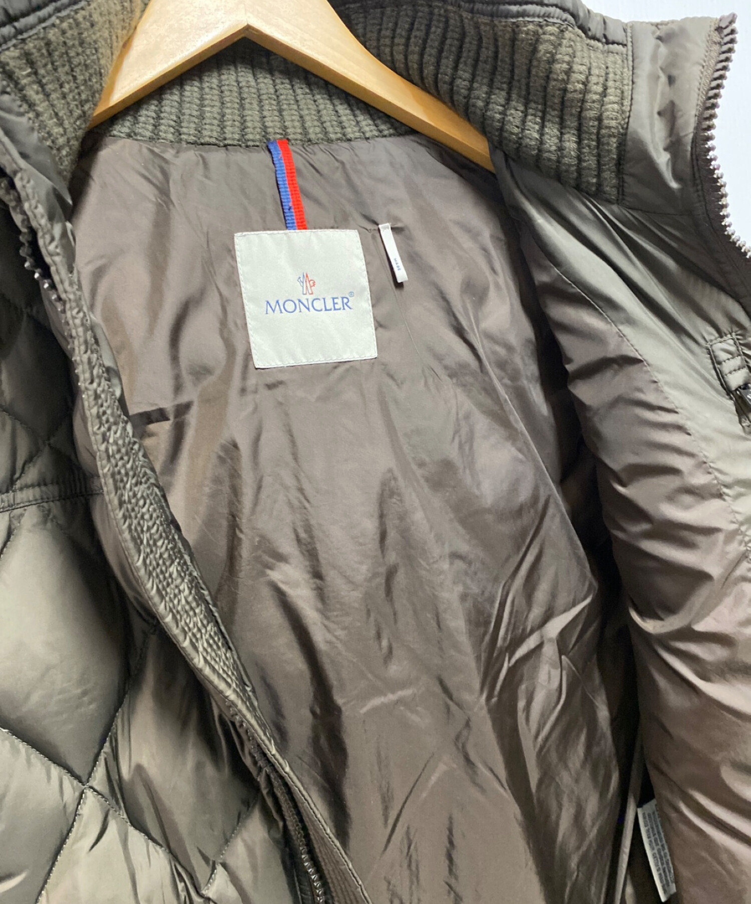 MONCLER (モンクレール) RIBAY GILET ダウンベスト ブラウン サイズ:2