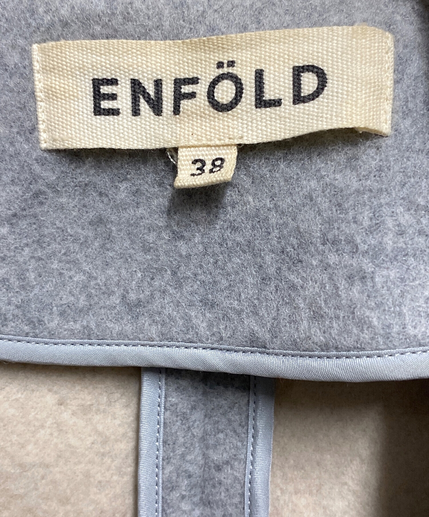 中古・古着通販】ENFOLD (エンフォルド) リバーウールスリットコート