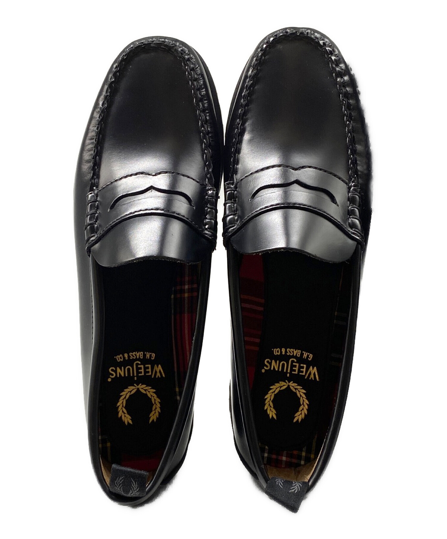 FRED PERRY (フレッドペリー) G.H.Bass Penny Loafer ブラック サイズ:6