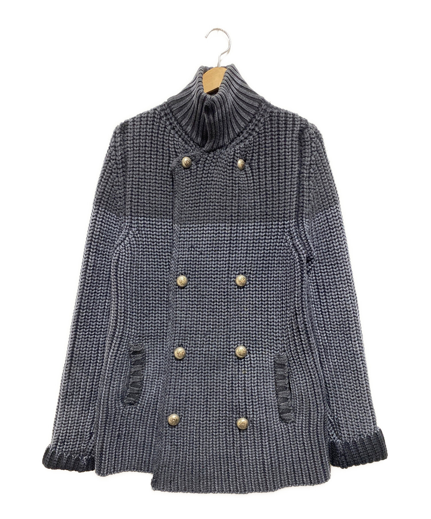 中古・古着通販】BOGLIOLI (ボリオリ) KNIT JACKET ネイビー サイズ:S