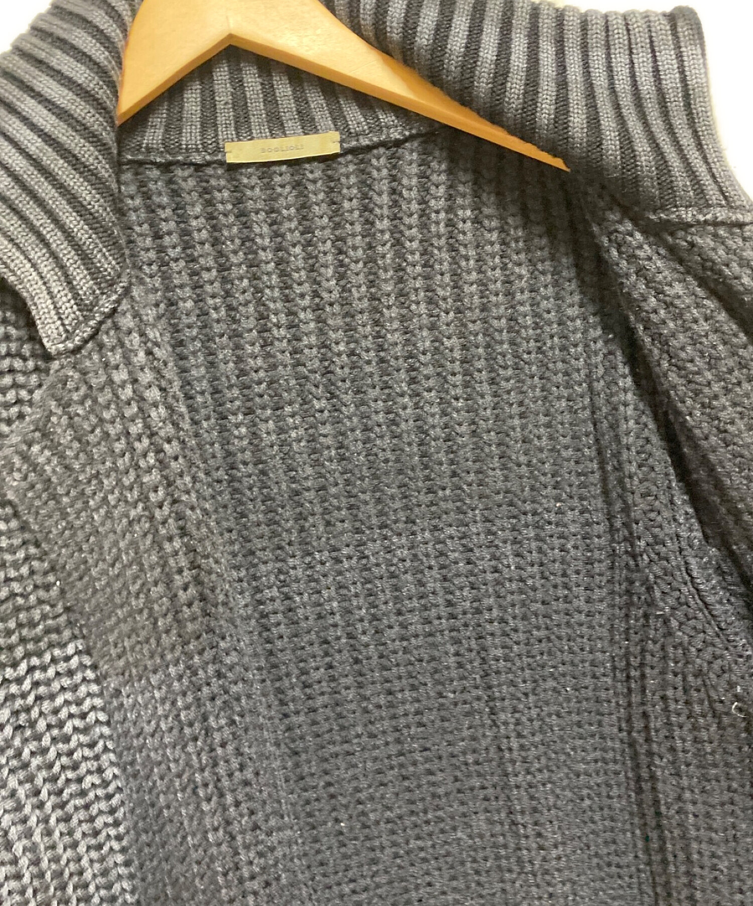 中古・古着通販】BOGLIOLI (ボリオリ) KNIT JACKET ネイビー サイズ:S