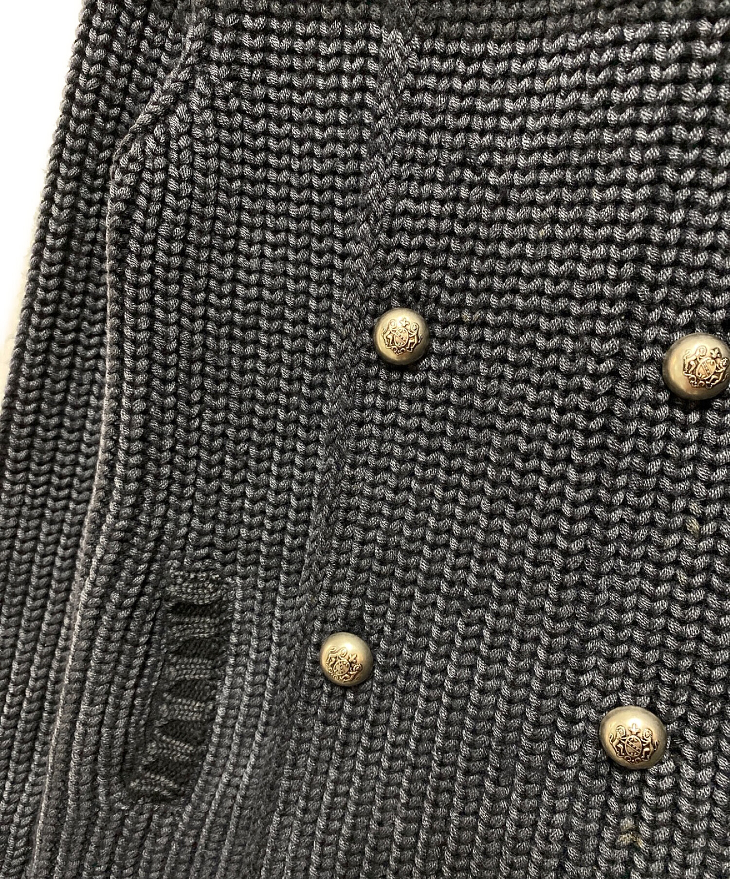 中古・古着通販】BOGLIOLI (ボリオリ) KNIT JACKET ネイビー サイズ:S