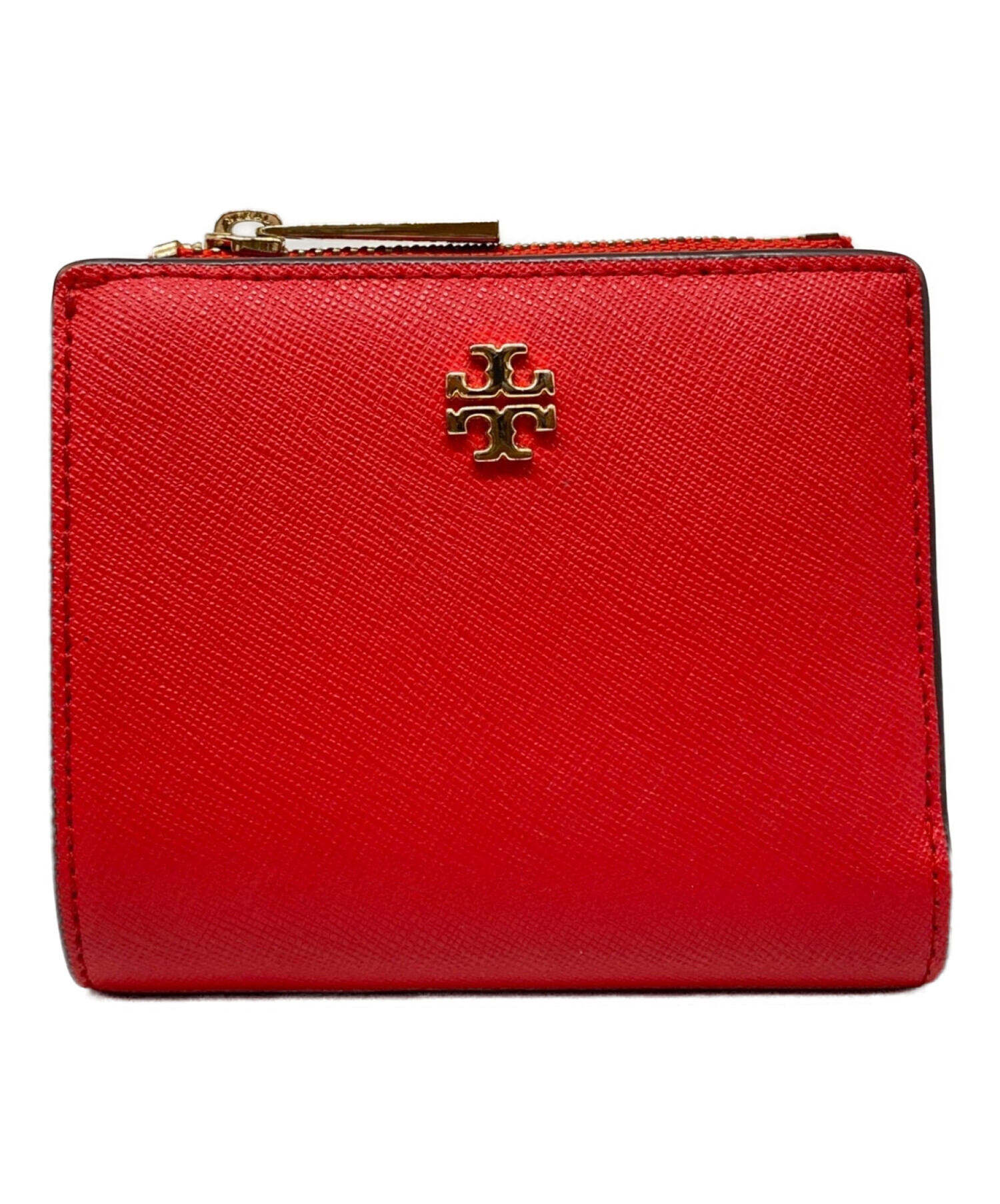 中古・古着通販】TORY BURCH (トリーバーチ) 2つ折り財布 レッド