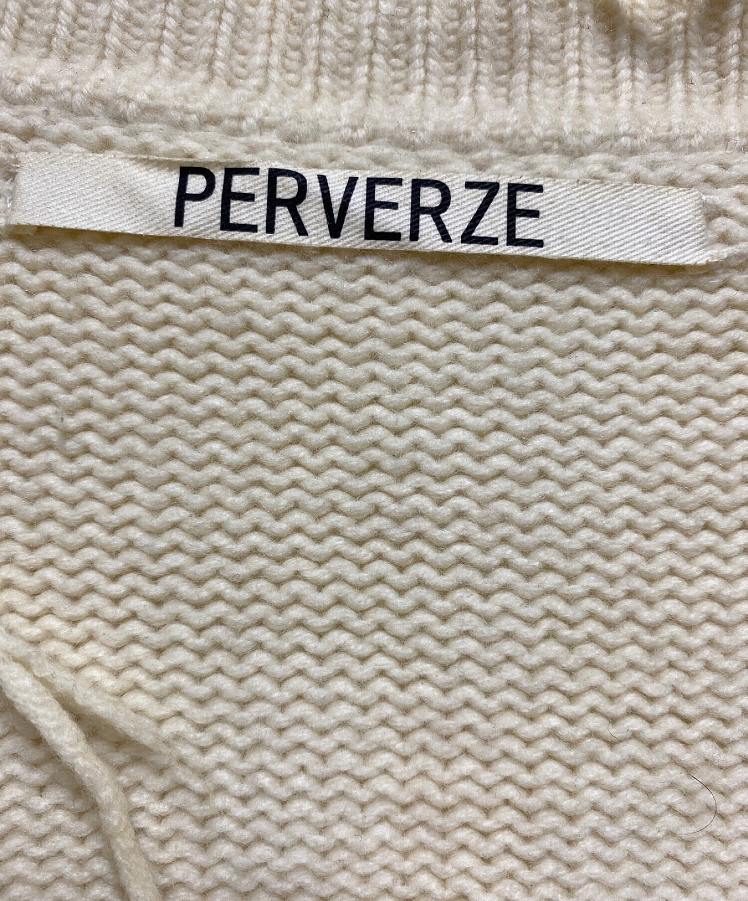 中古・古着通販】PERVERZE (パーバーズ) クラッシュワイドニット