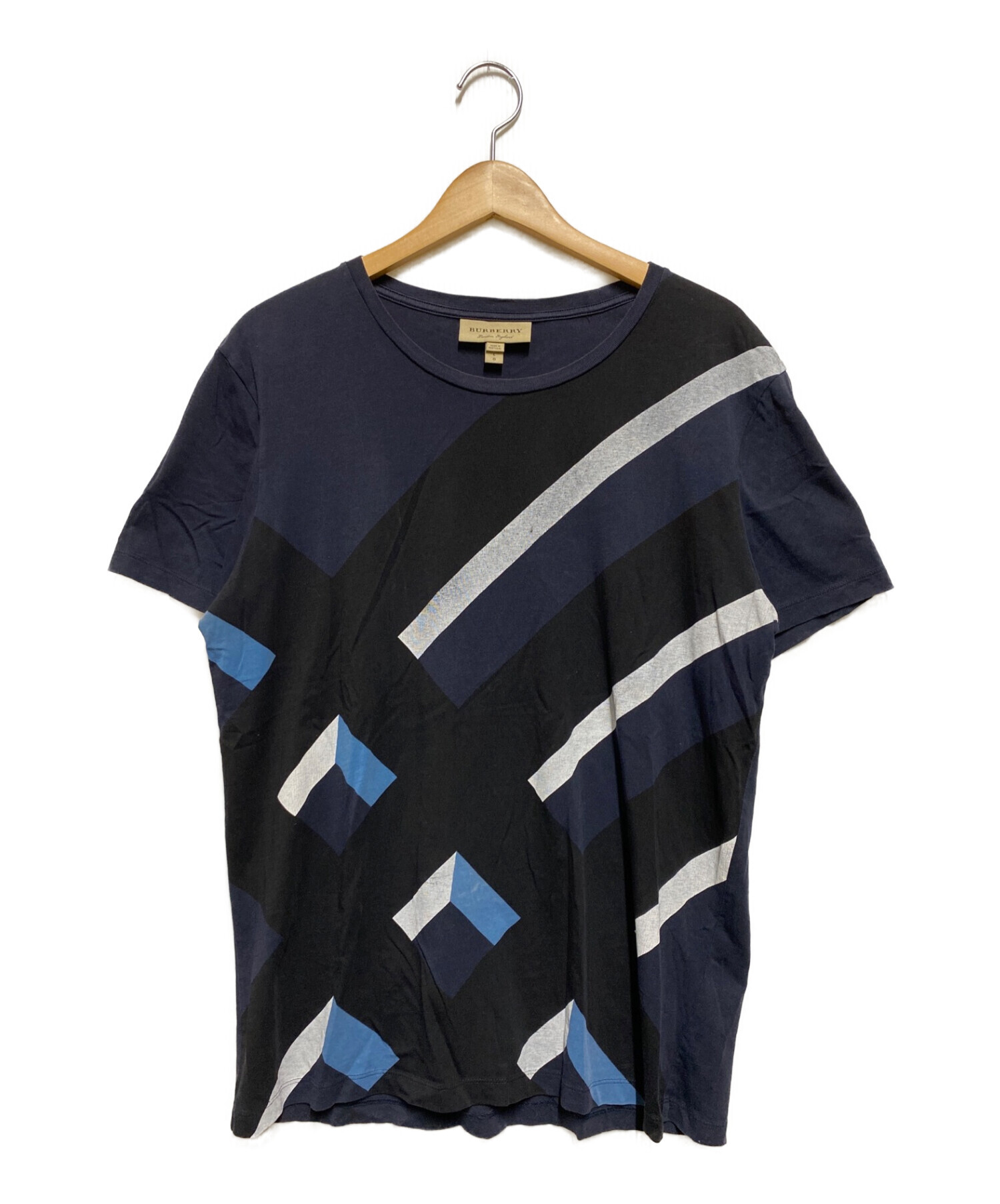 中古・古着通販】BURBERRY (バーバリー) Tシャツ ネイビー サイズ:L