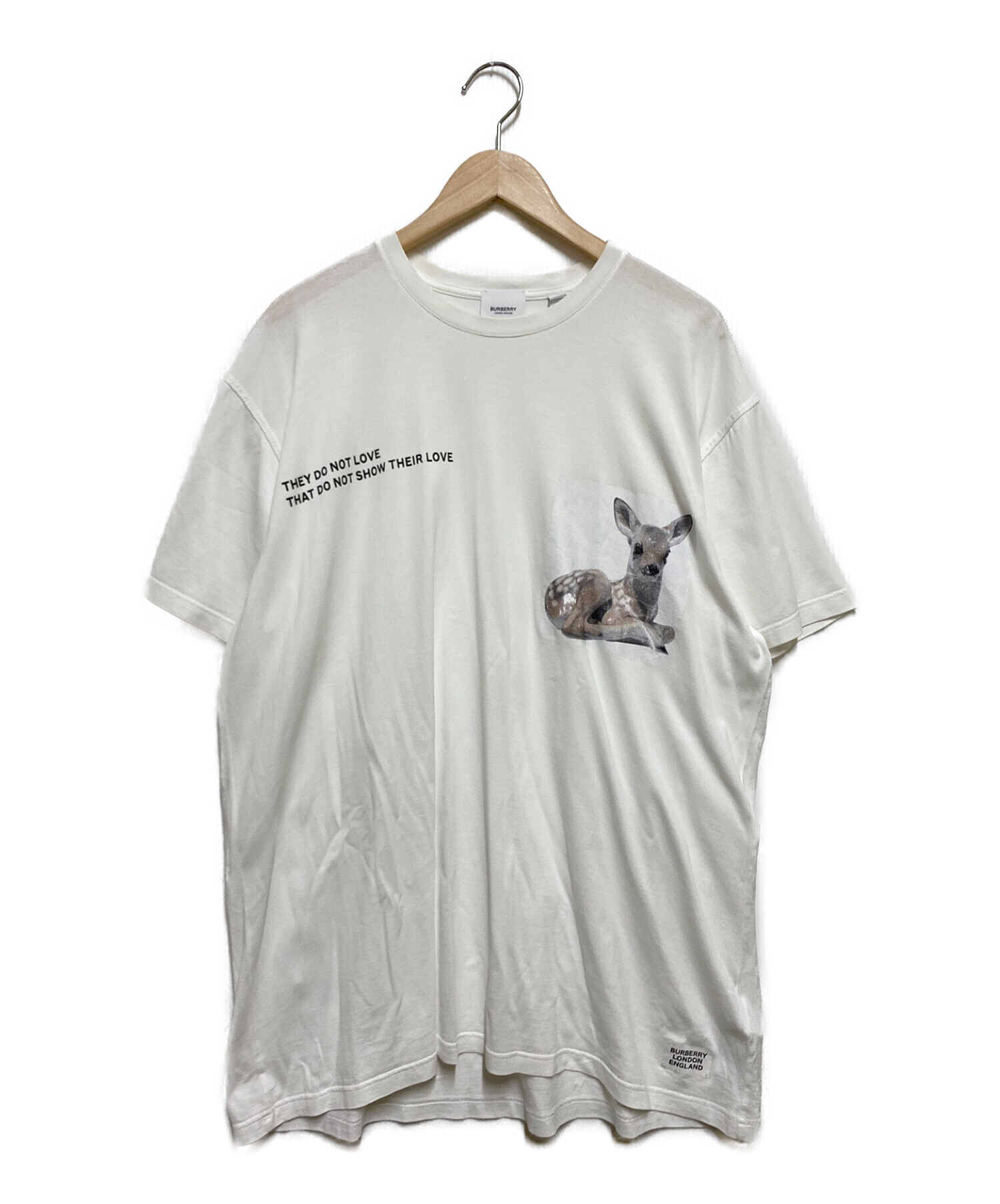 中古・古着通販】BURBERRY (バーバリー) Deer Print Tee ホワイト