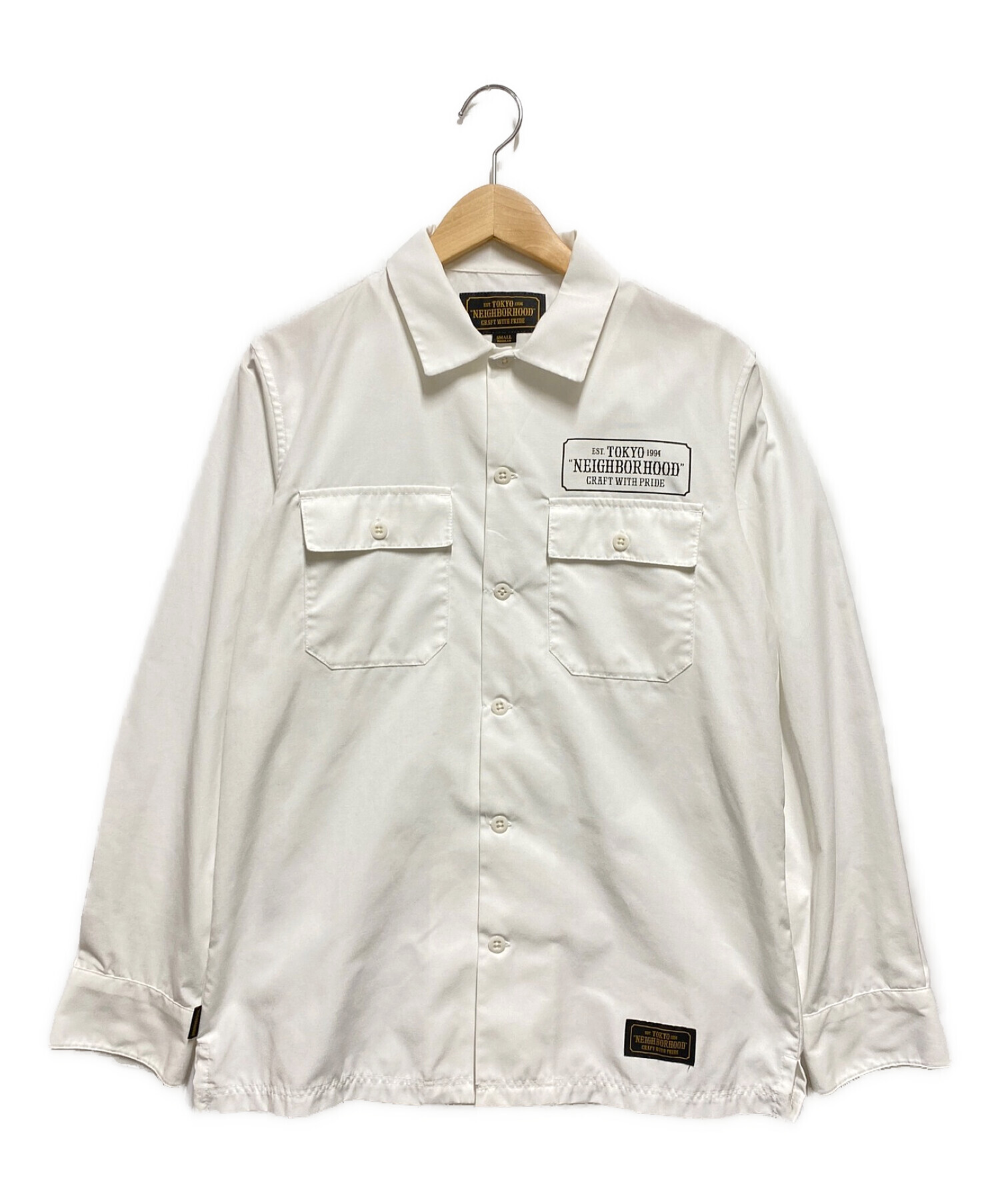 NEIGHBORHOOD (ネイバーフッド) CLASSIC WORK/EC-SHIRT.LS ホワイト サイズ:S