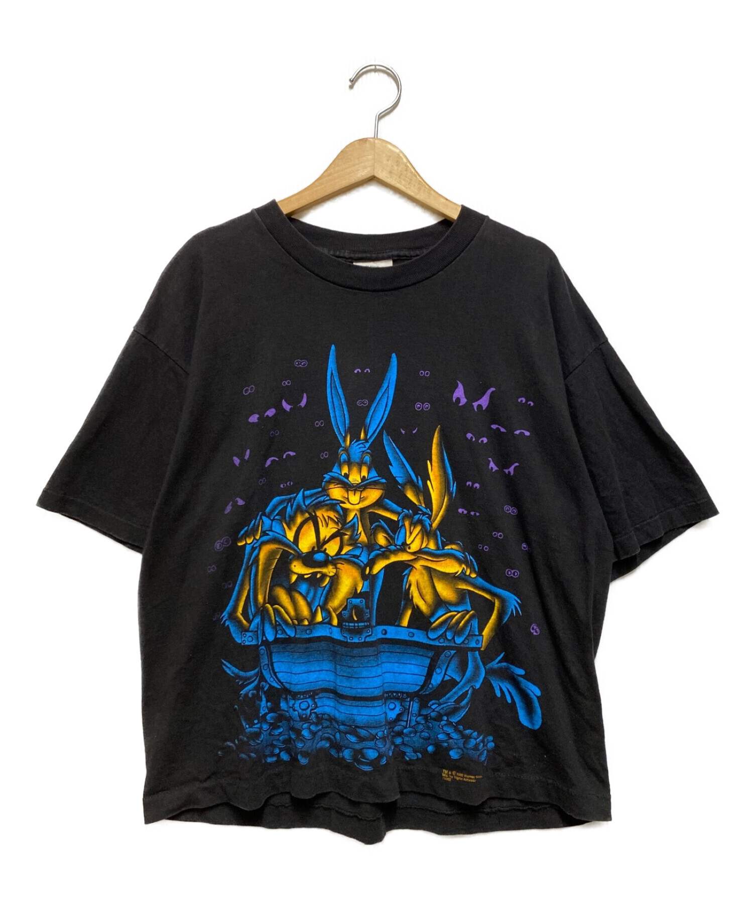 【90s〜00s】 LOONEY TUNES プリント Tシャツ ブラック