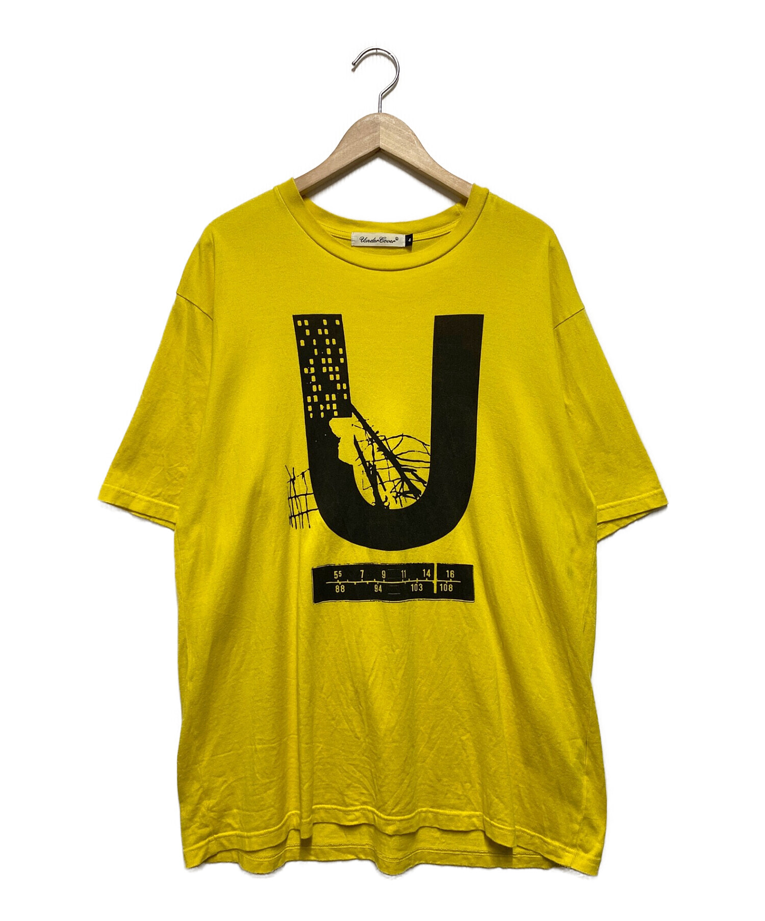 UNDERCOVER (アンダーカバー) 2021UアンダーバーTシャツ イエロー サイズ:4
