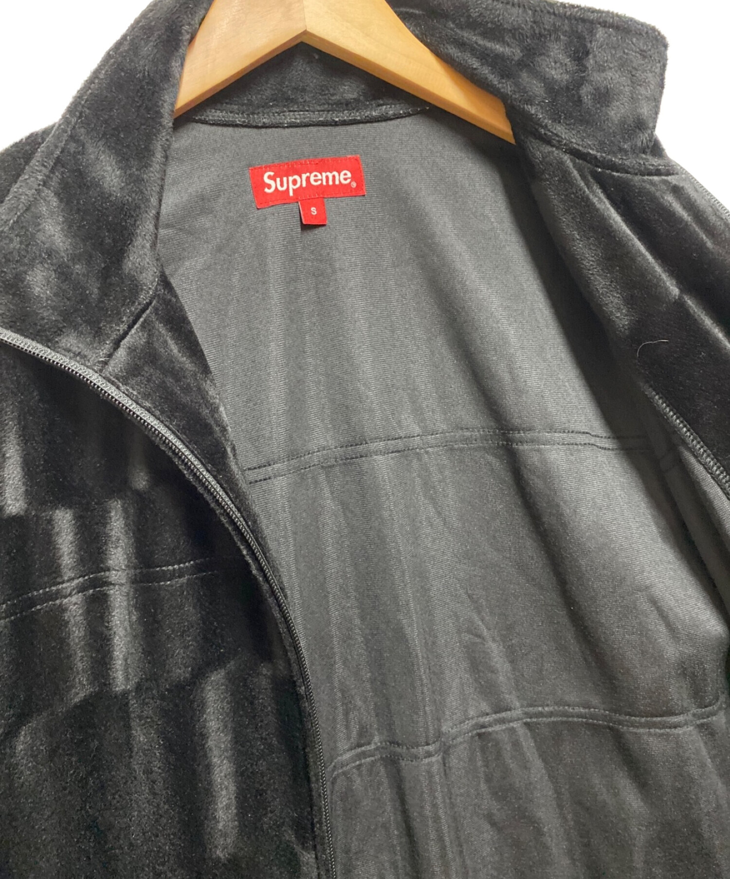 SUPREME (シュプリーム) Velour Track Jacket ブラック サイズ:S