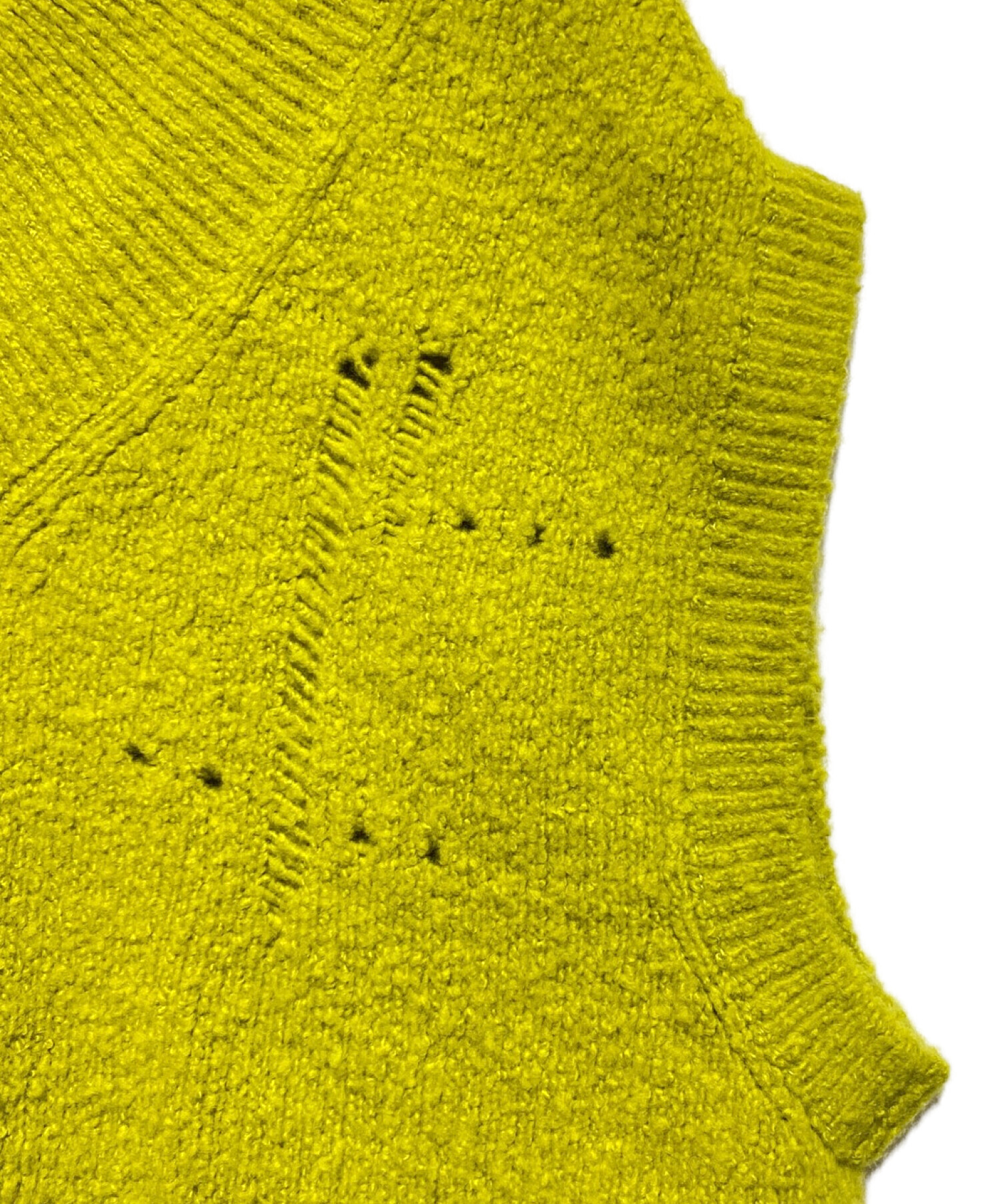 IRENE (アイレネ) whole garment knit vest イエロー サイズ:36 未使用品