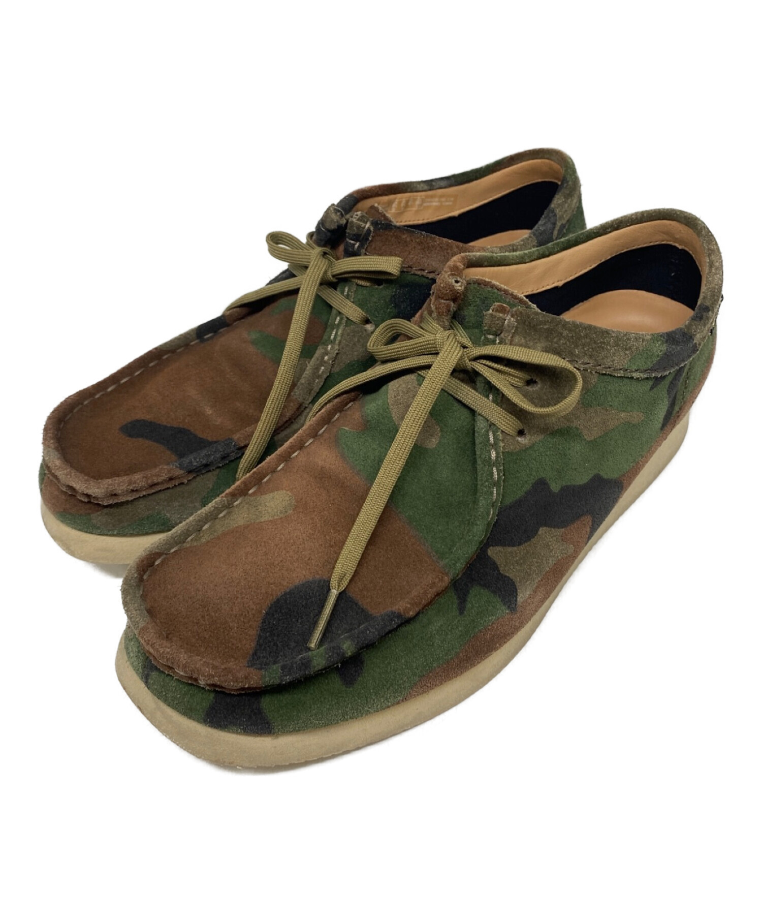 SUPREME (シュプリーム) CLARKS ORIGINAL (クラークスオリジナルズ) Woodland Camo Wallabee Boots  サイズ:UK8 1/2