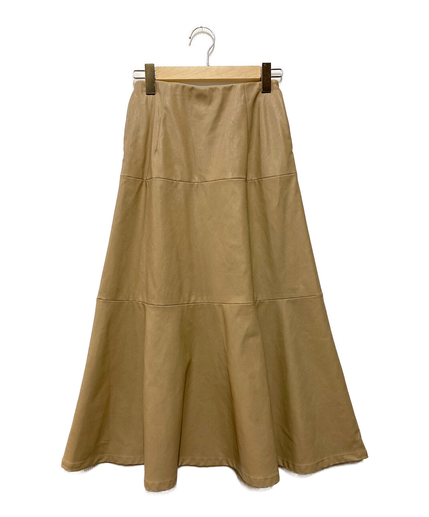 RHC Ron Herman (アールエイチシーロンハーマン) Eco Leather Skirt ベージュ サイズ:S