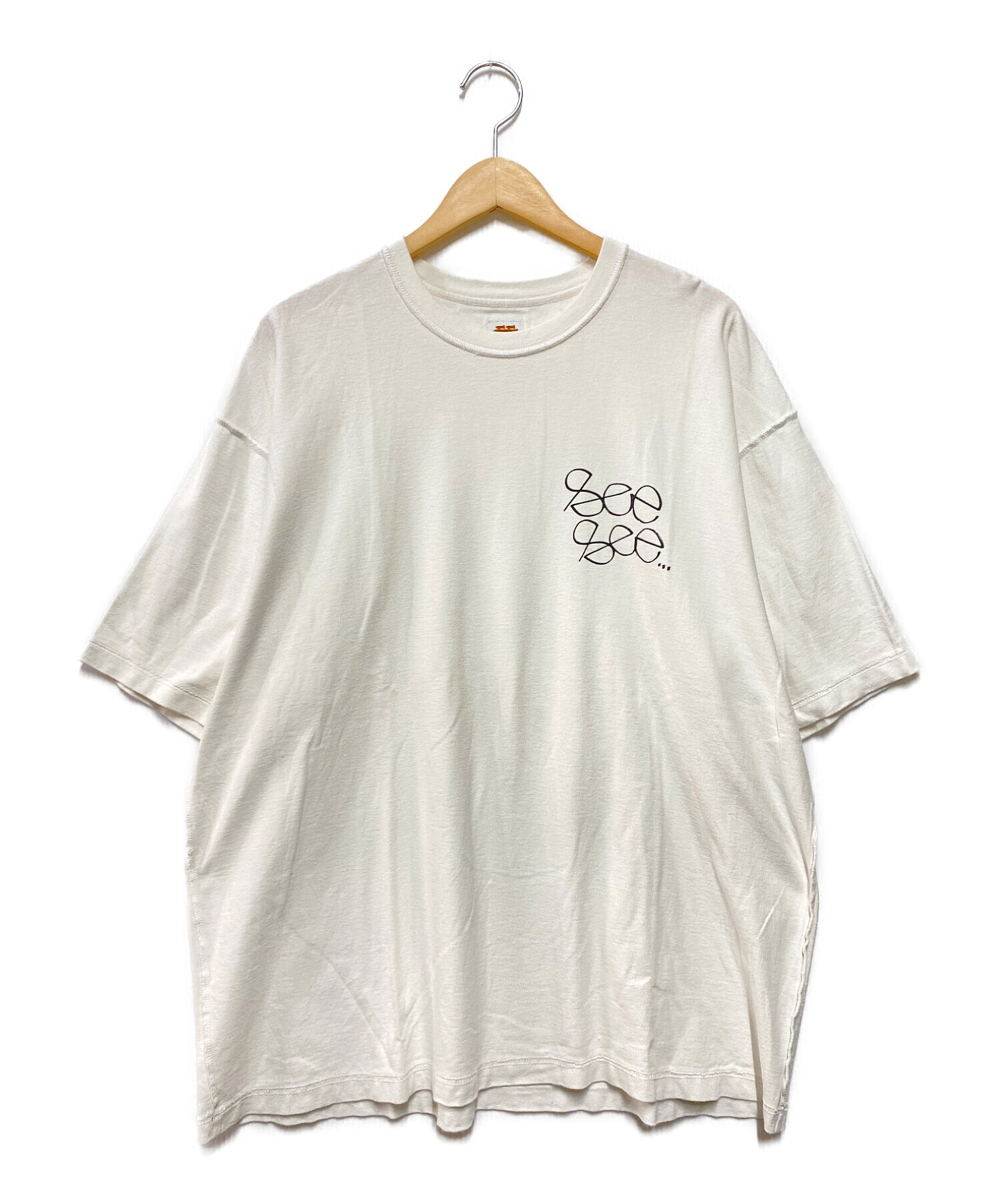 SEESEE (シーシー) Tシャツ ホワイト サイズ:XL