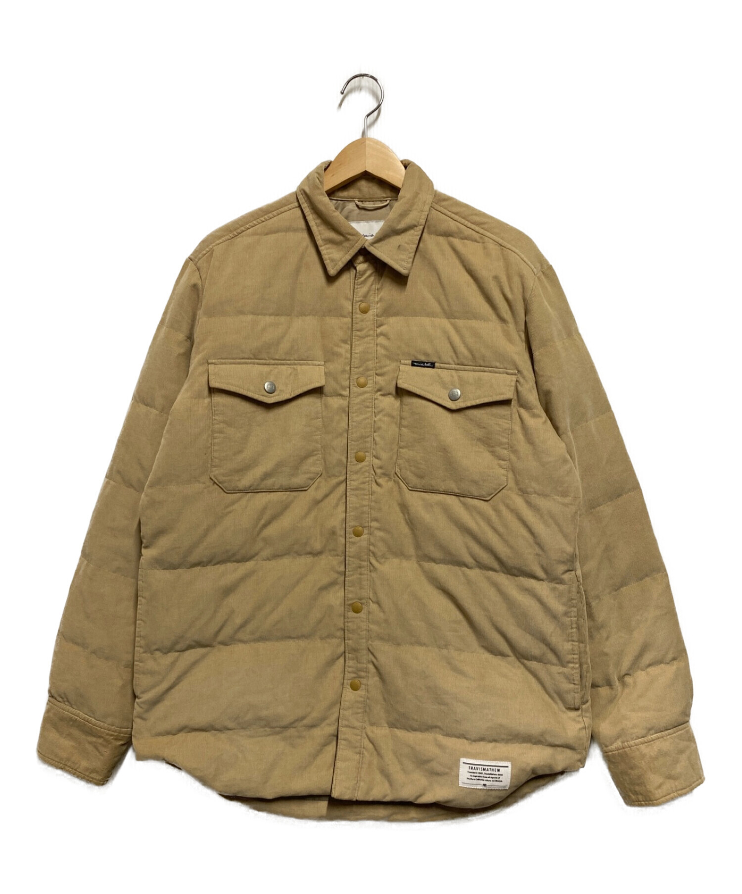 TravisMathew (トラヴィスマシュー) DOWN L/S SHIRTS ベージュ サイズ:L