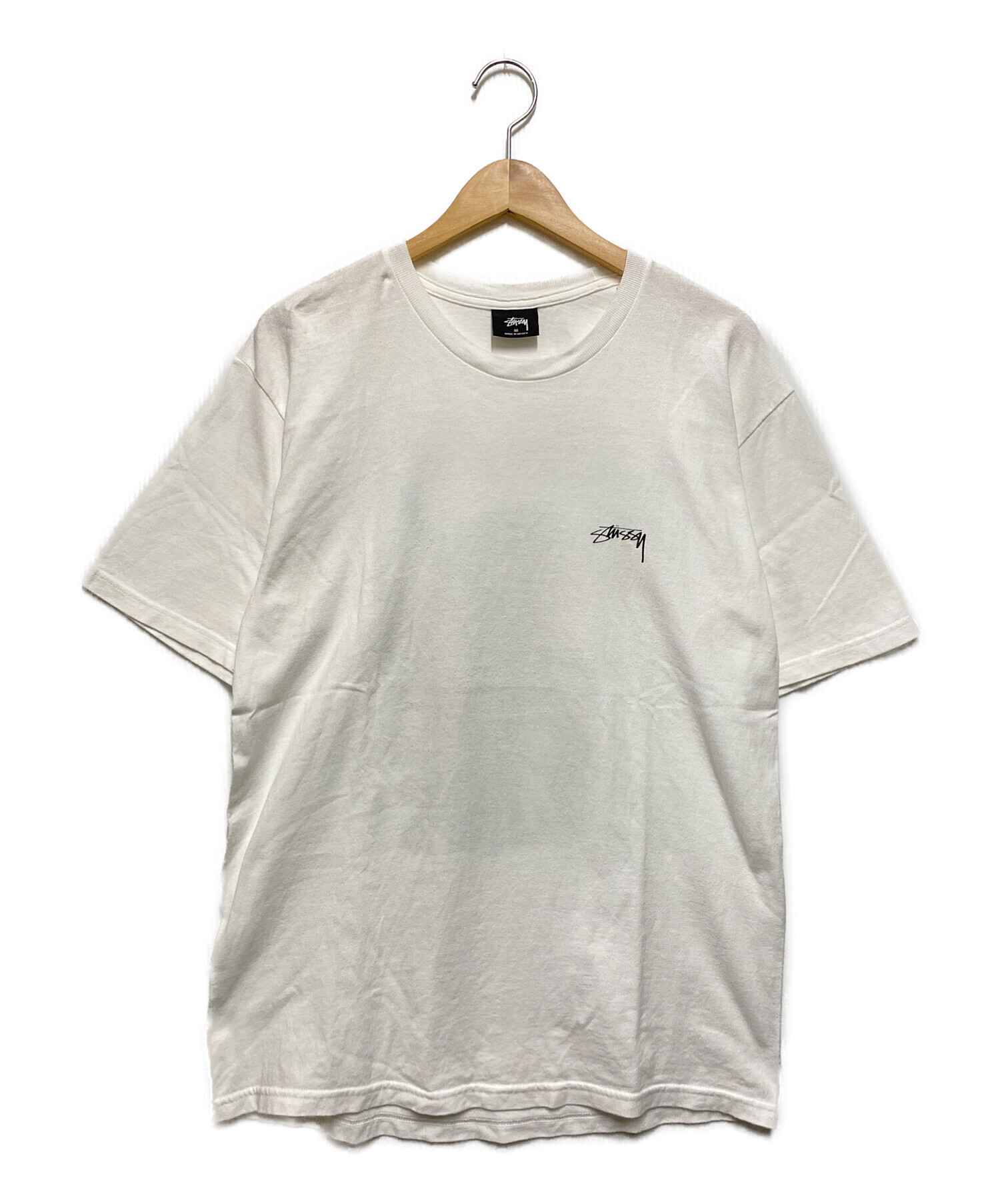 stussy (ステューシー) 渡辺の源吾綱 プリントTシャツ ホワイト サイズ:М