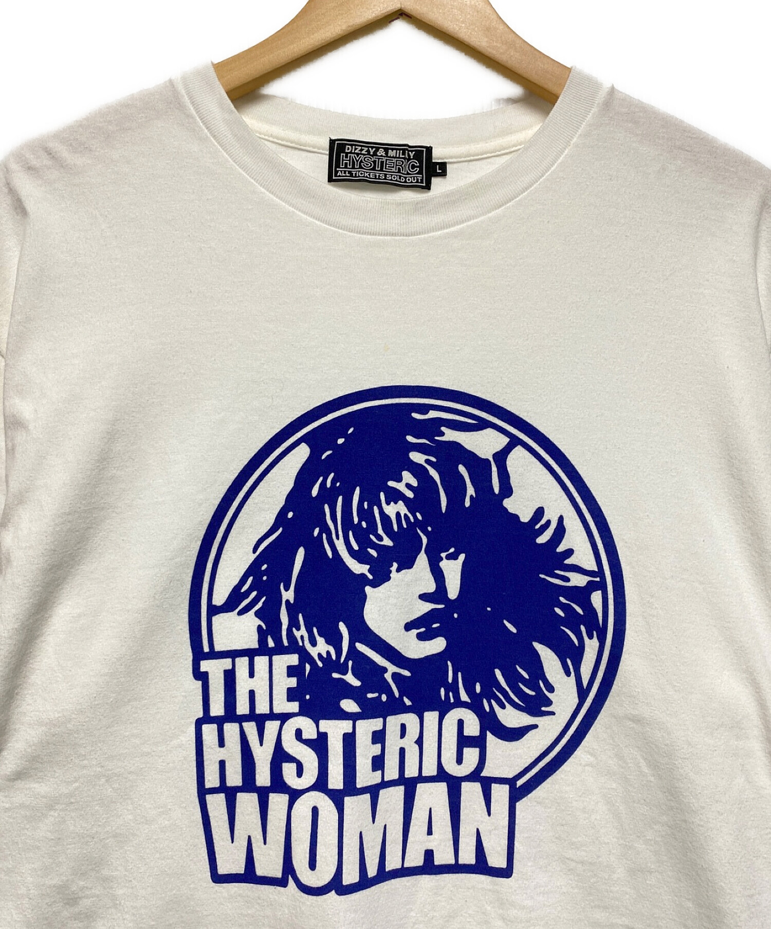 Hysteric Glamour (ヒステリックグラマー) THE WOMAN HYSTERIC Tシャツ ホワイト サイズ:L