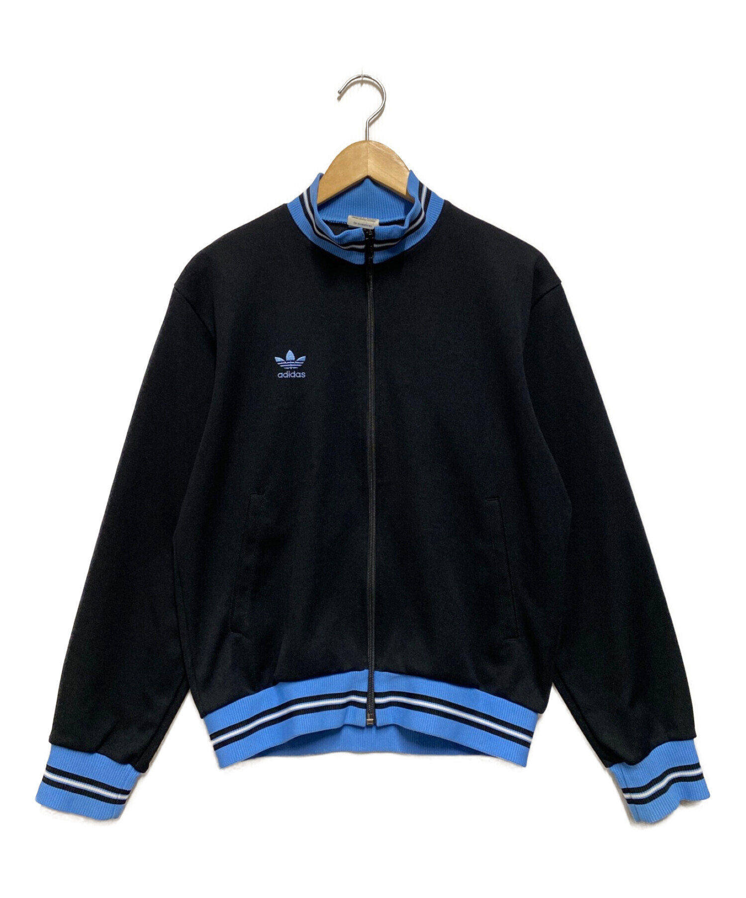 adidas Originals (アディダスオリジナル) ［古着］80's トラックジャケット ブラック×ブルー サイズ:М