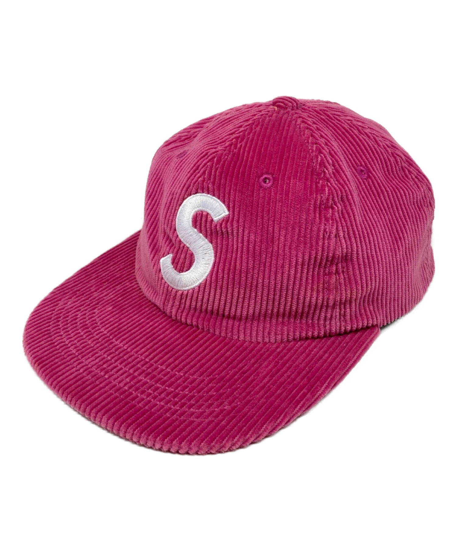 SUPREME (シュプリーム) Corduroy S Logo 6-Panel Magenta