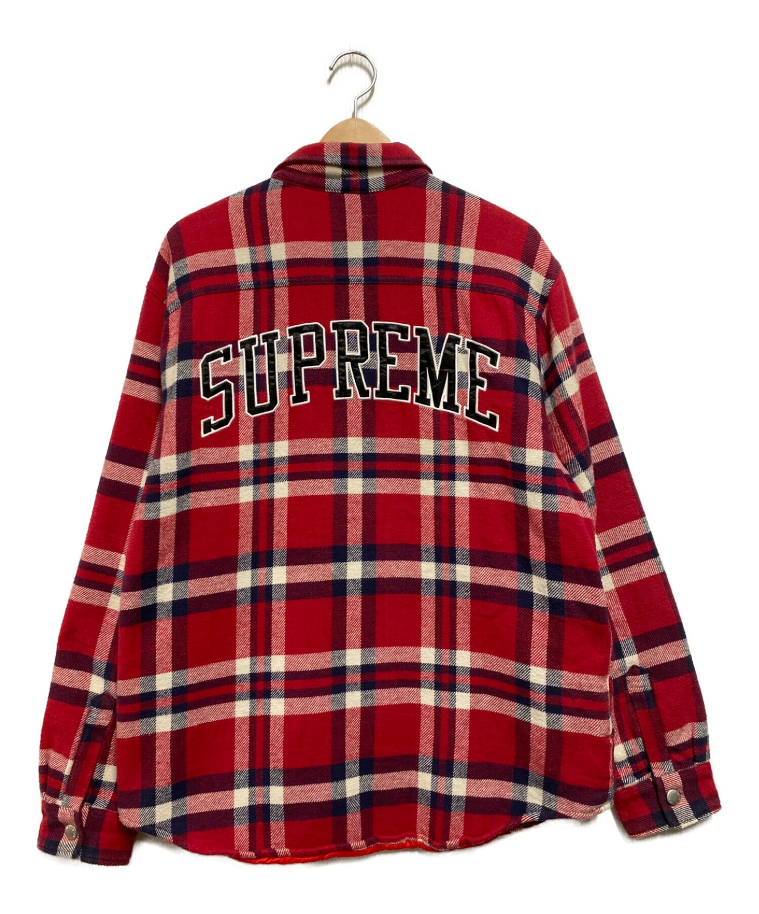 supreme Quilted Flannel Shirt Sサイズ 01