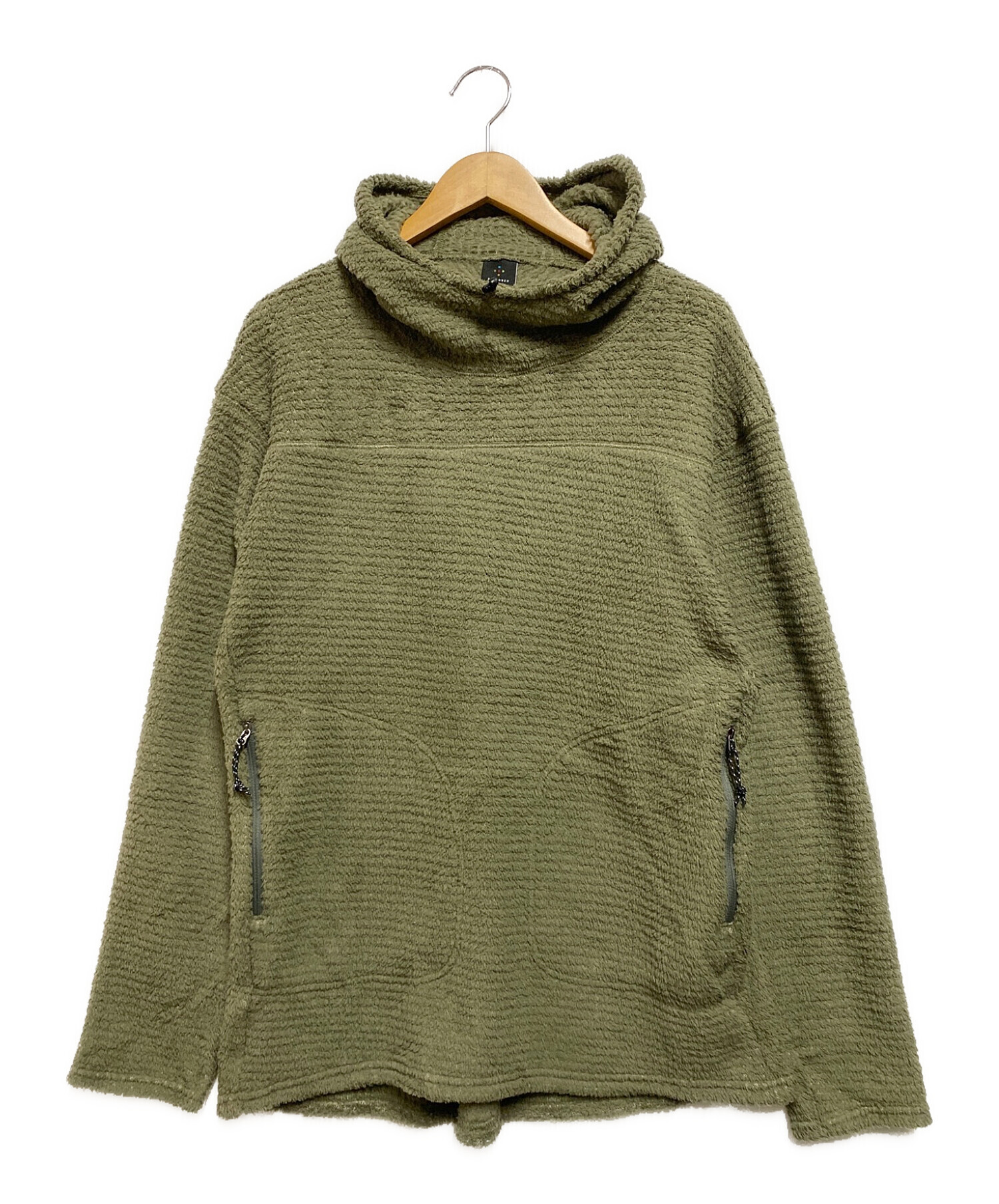 axesquin (アクシーズクイン) High Loft Fleece Hoodie カーキ サイズ:L