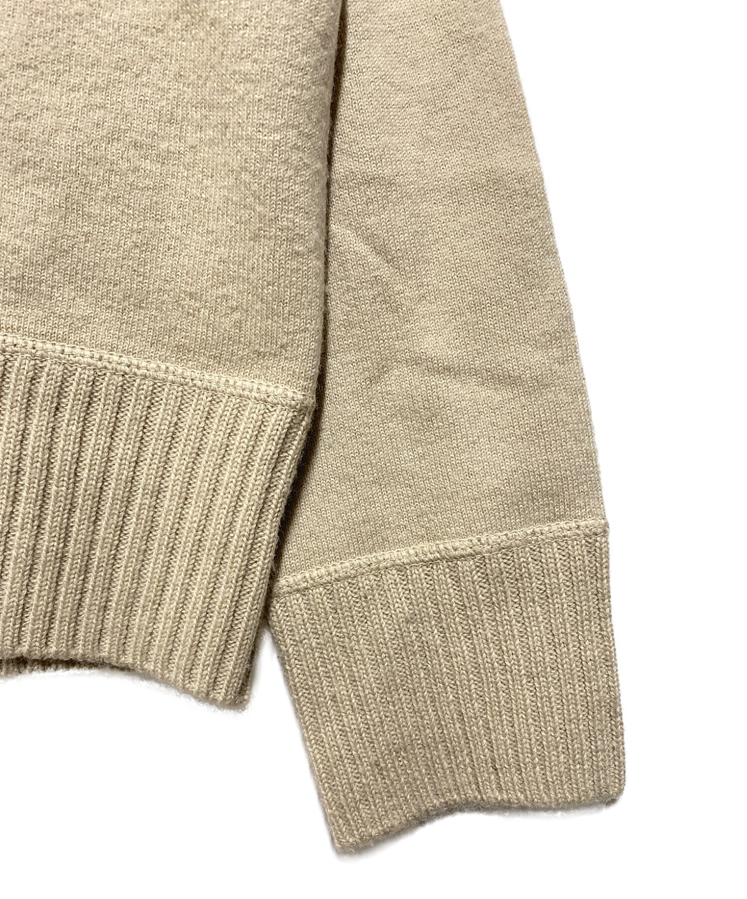 贅沢 【MHL】FELTED ニット ライトベージュ WOOL ROUGH ニット