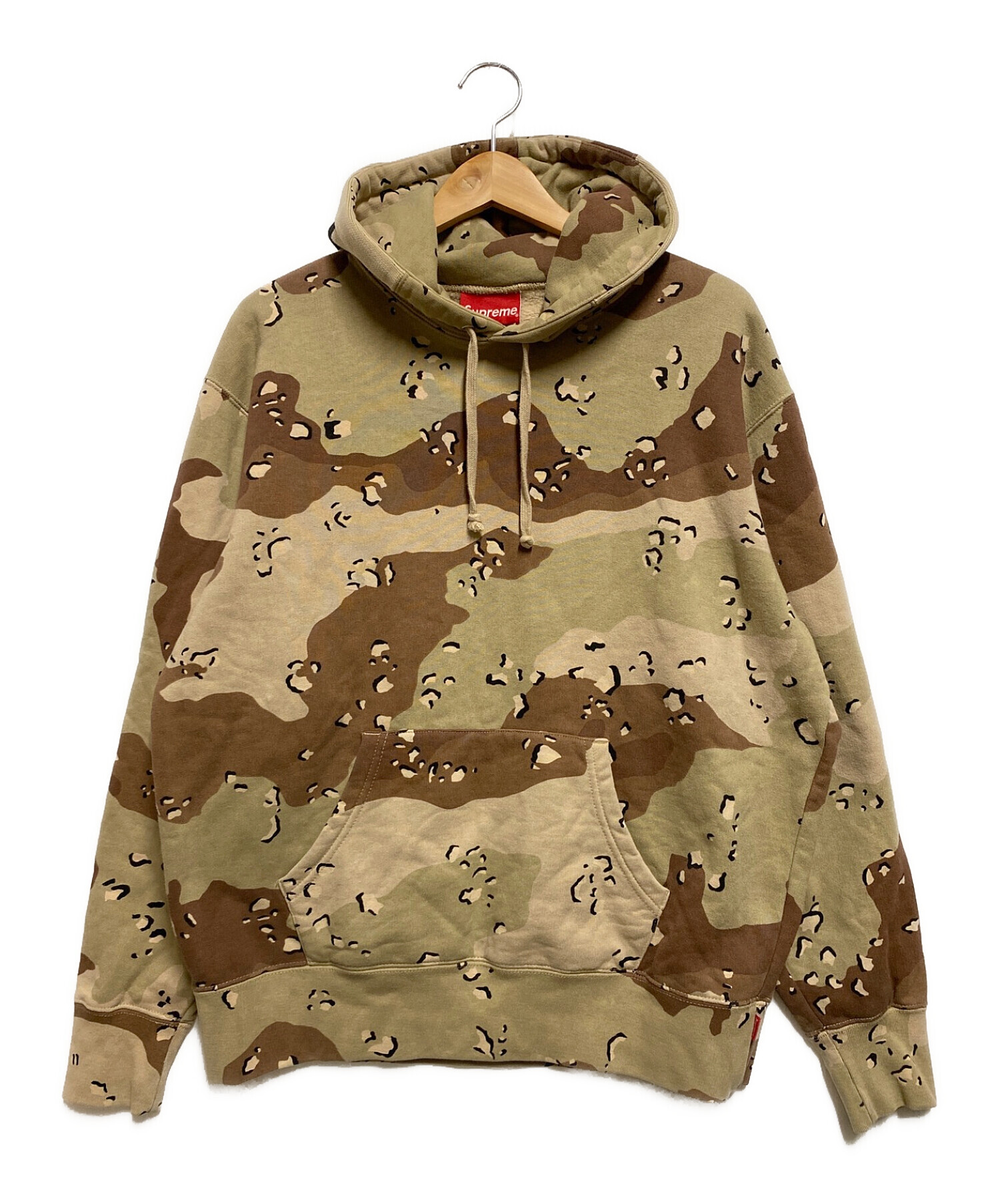 SUPREME (シュプリーム) Rib Hooded Sweatshirt カーキ サイズ:S