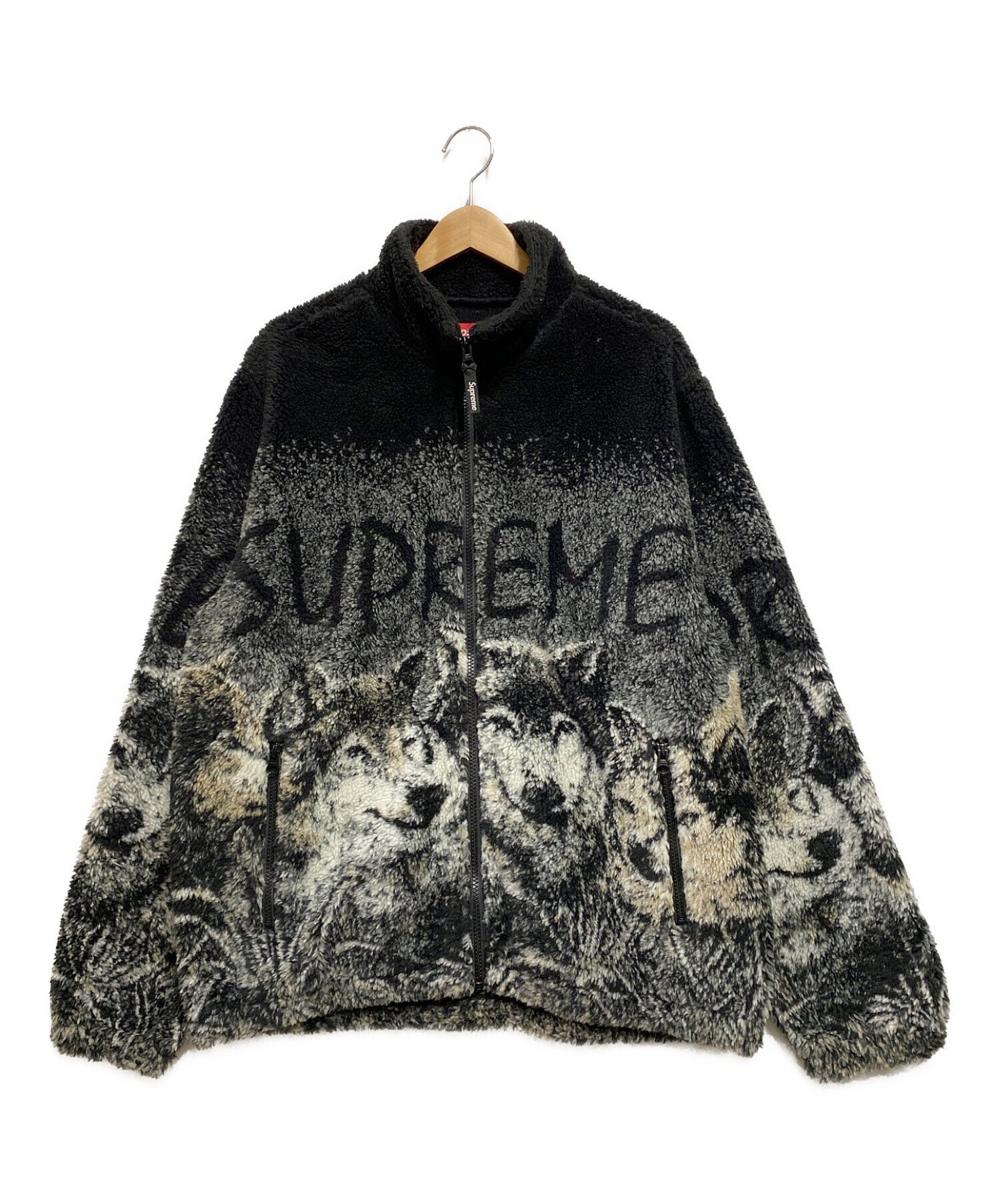 SUP【Lサイズ】【美品】supreme wolf fleece jacket
