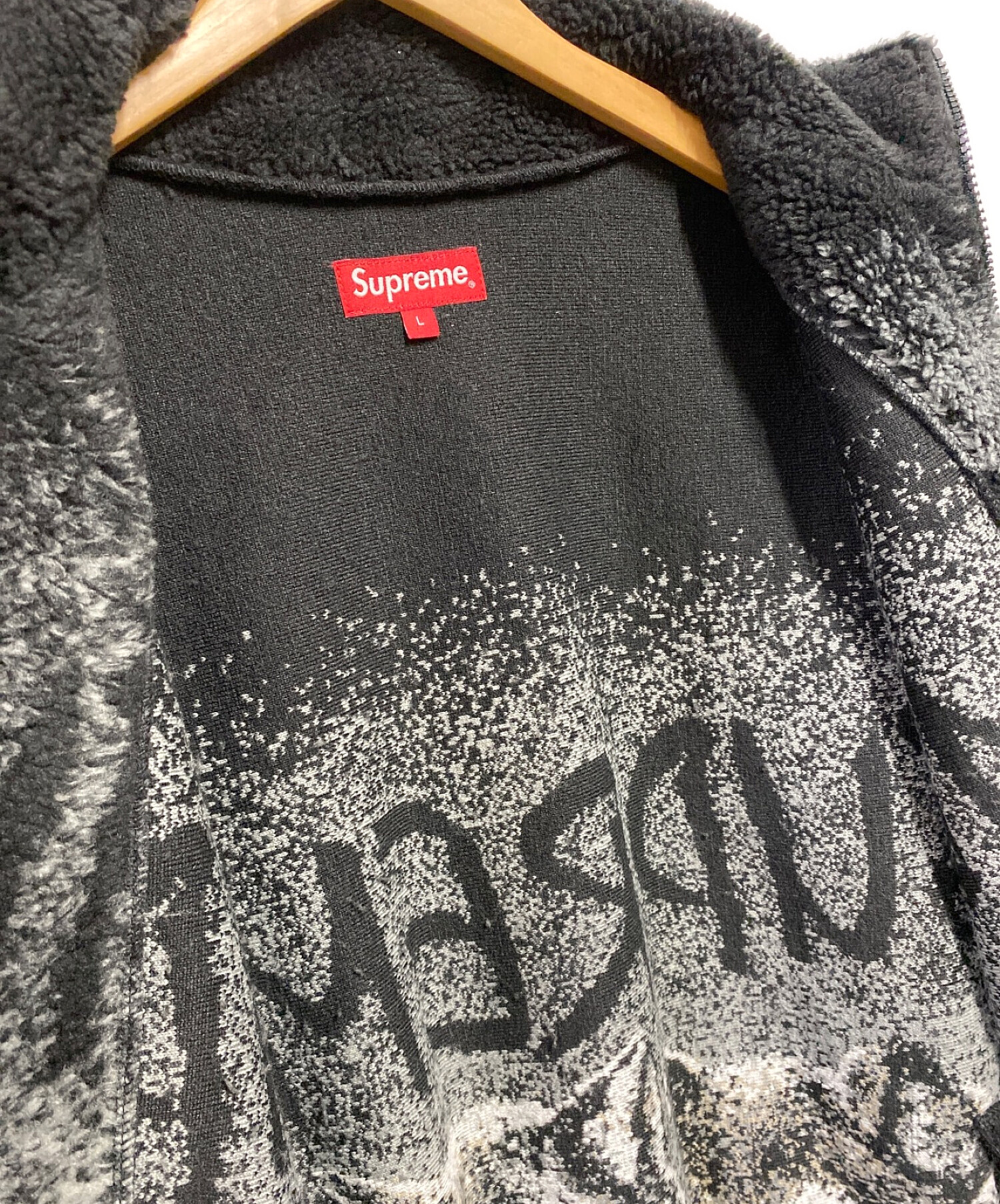 SUPREME (シュプリーム) Wolf Fleece Jacket ブラック サイズ:L