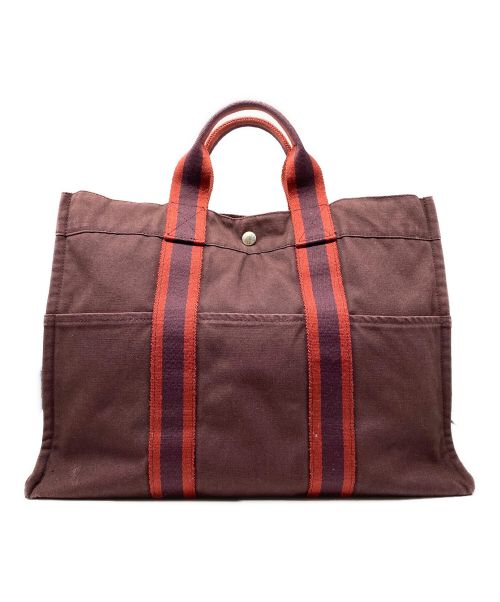 中古・古着通販】HERMES (エルメス) フールトゥ トートMM ボルドー