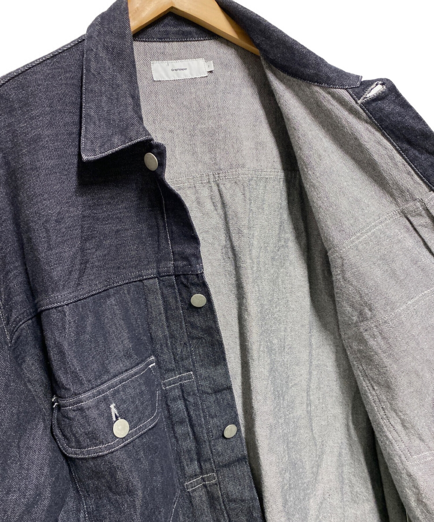 Graphpaper (グラフペーパー) Colorfast Denim Blouson インディゴ サイズ:2