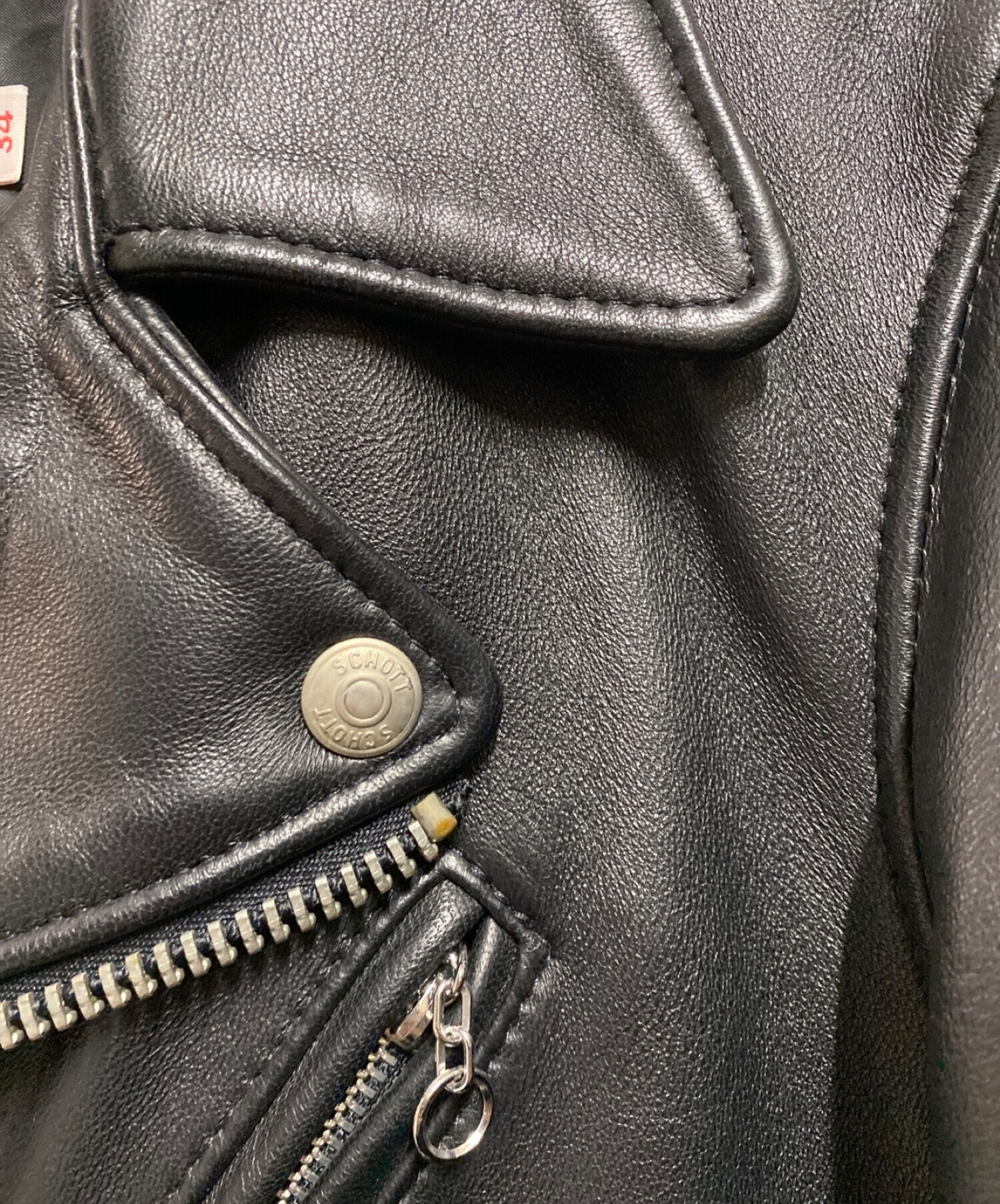 中古・古着通販】Schott (ショット) LAMBSKIN DOUBLE RIDERS ブラック