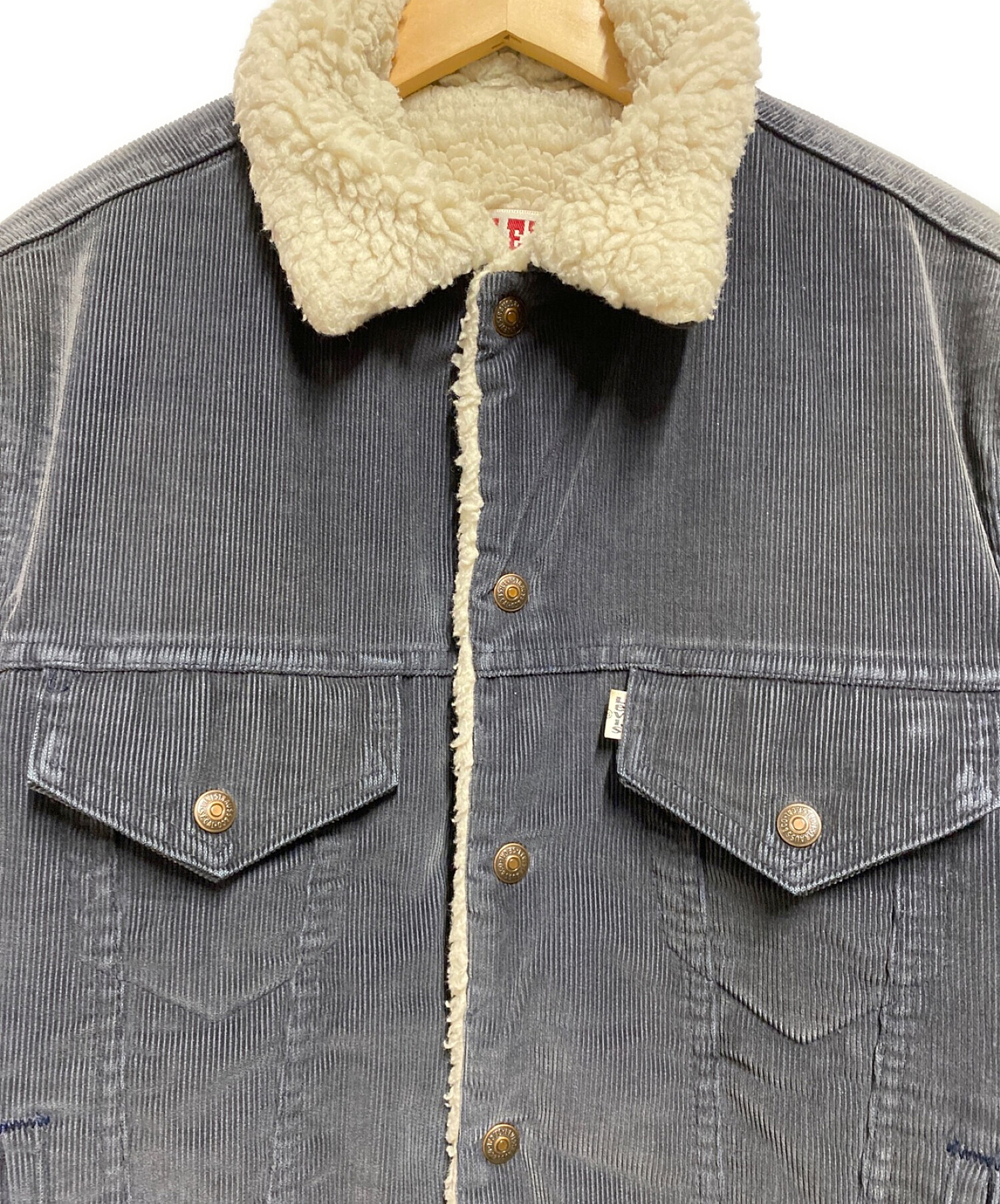 LEVI'S (リーバイス) コーデュロイボアジャケット ブラック サイズ:38R