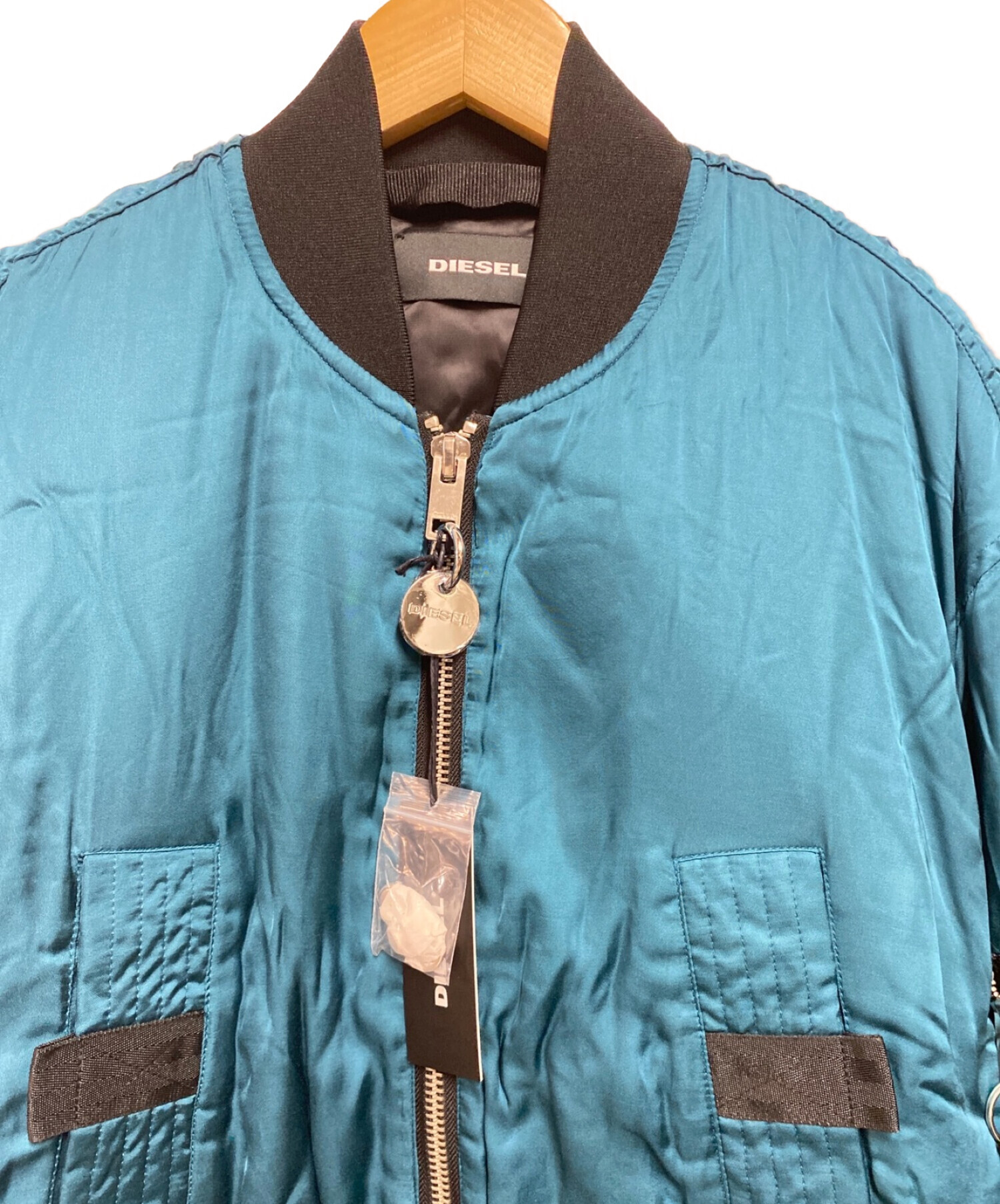 DIESEL (ディーゼル) MA-1ジャケット ブルー サイズ:XS 未使用品