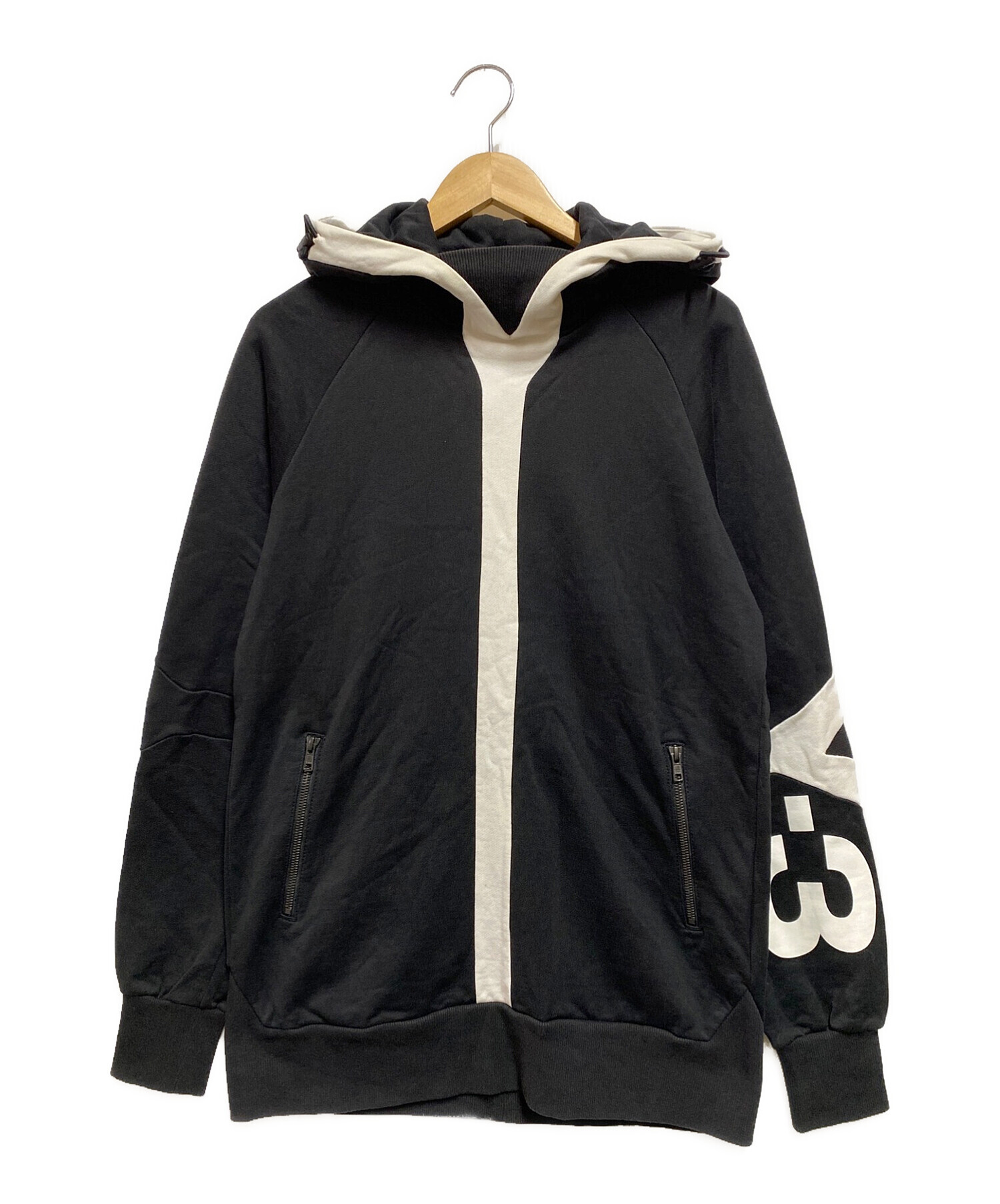 Y-3 (ワイスリー) M Logo Hood Sweater ブラック サイズ:М