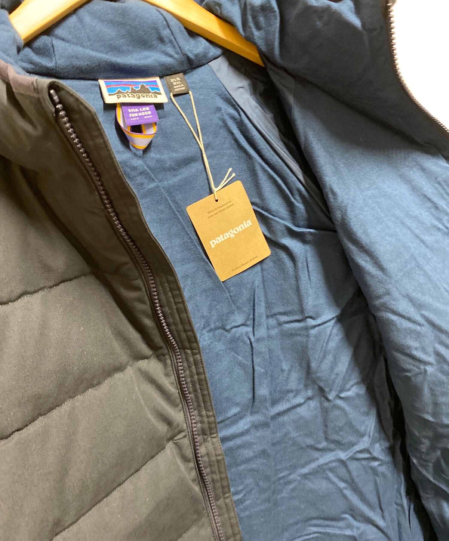 中古・古着通販】Patagonia (パタゴニア) Cotton Down Jacket ネイビー