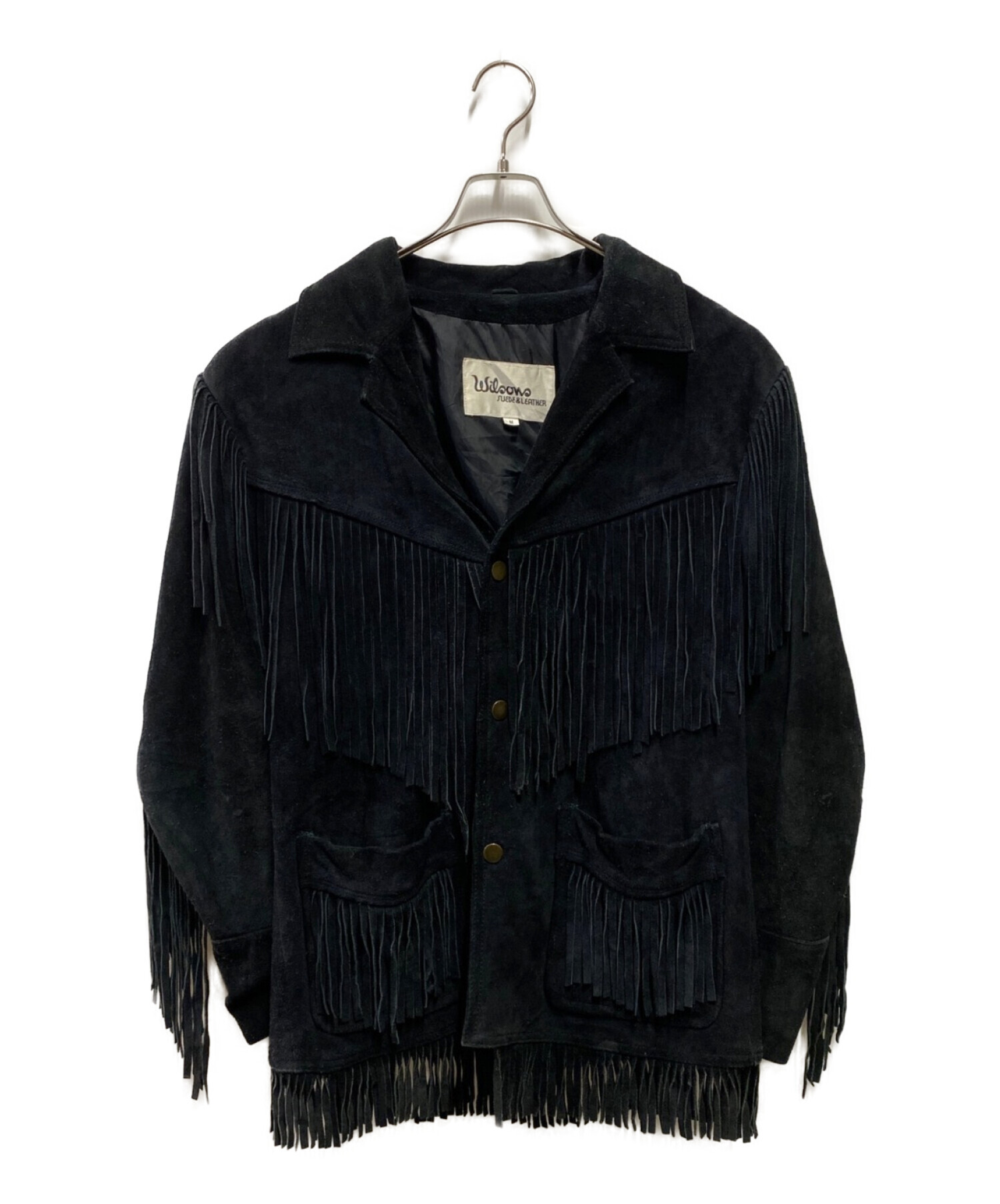 wilsons leather (ウィルソンズレザー) フリンジジャケット ブラック サイズ:M