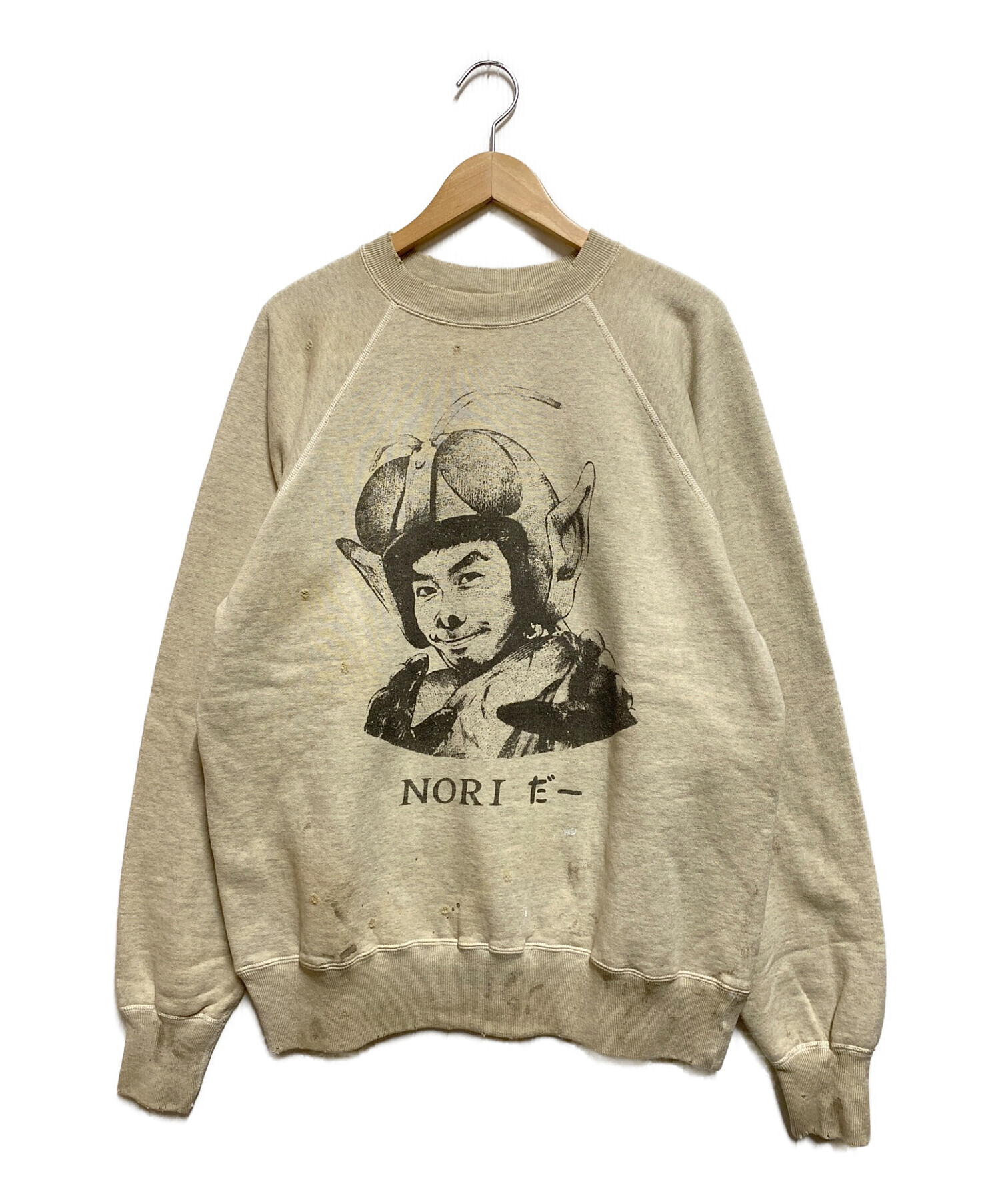 SAINT MICHAEL (セントマイケル) KN CREW SWEAT/ NORIDA- グレー サイズ:М