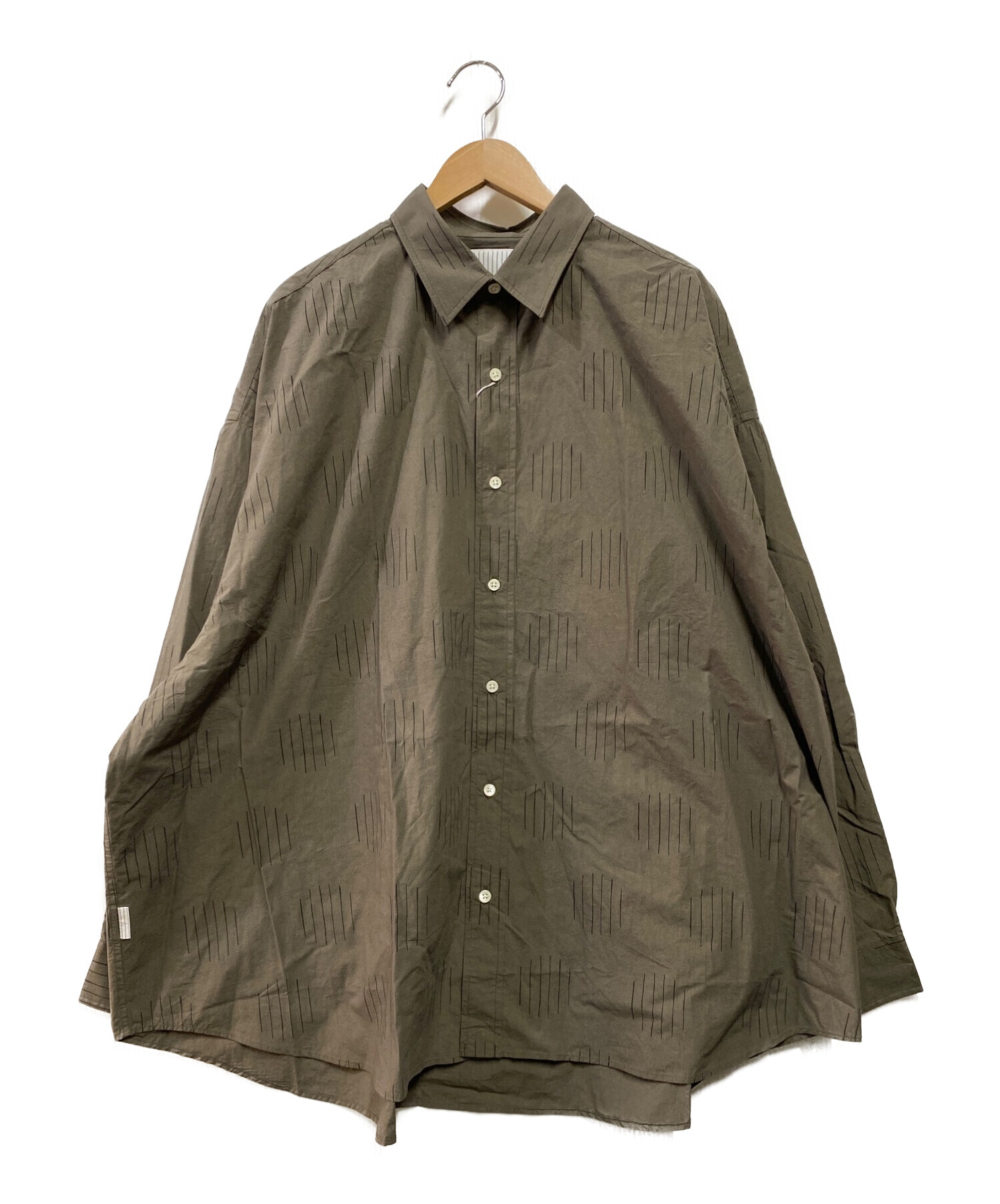 中古・古着通販】Stripes For Creative (ストライプ フォー クリエイティブ) DOT STRIPES SHIRT オリーブ  サイズ:XXXXXL 未使用品｜ブランド・古着通販 トレファク公式【TREFAC FASHION】スマホサイト