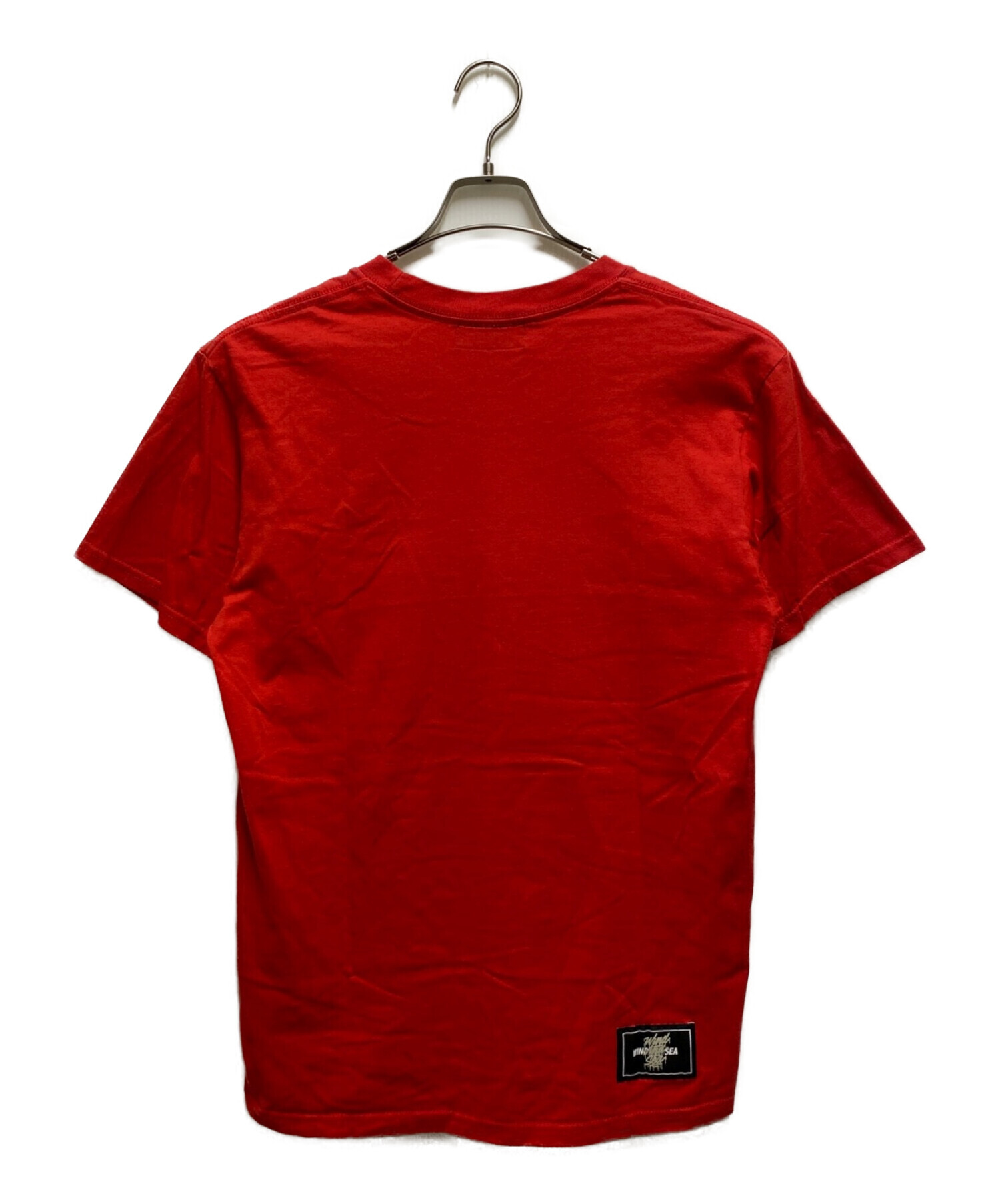 安い買いL 赤 WIND AND SEA ウィンダンシー Tシャツ キムタク着 Tシャツ/カットソー(半袖/袖なし)