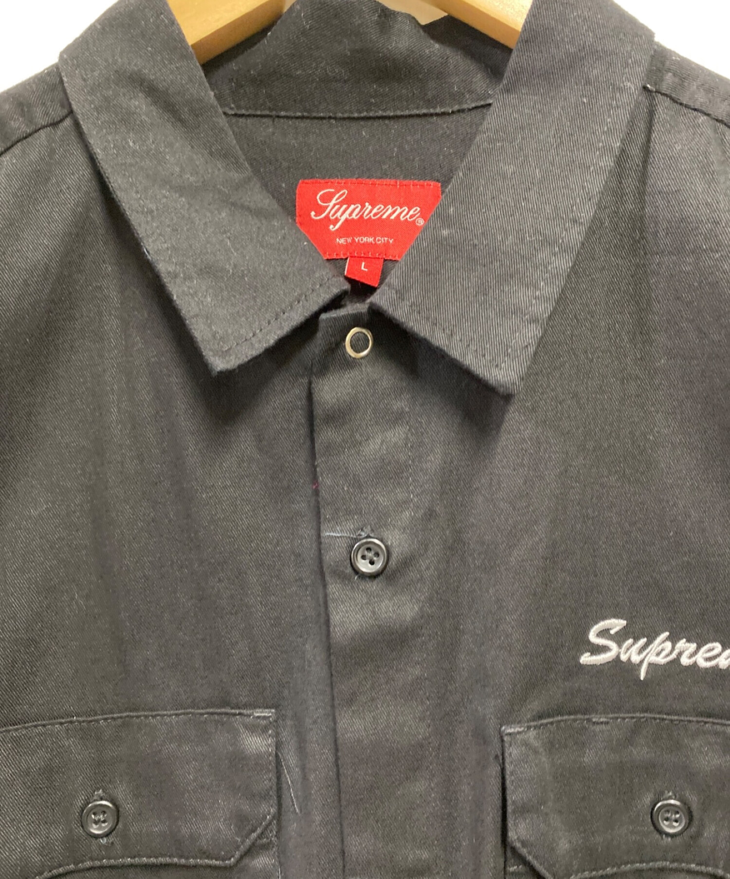 中古・古着通販】SUPREME (シュプリーム) Mary Work Shirt ブラック