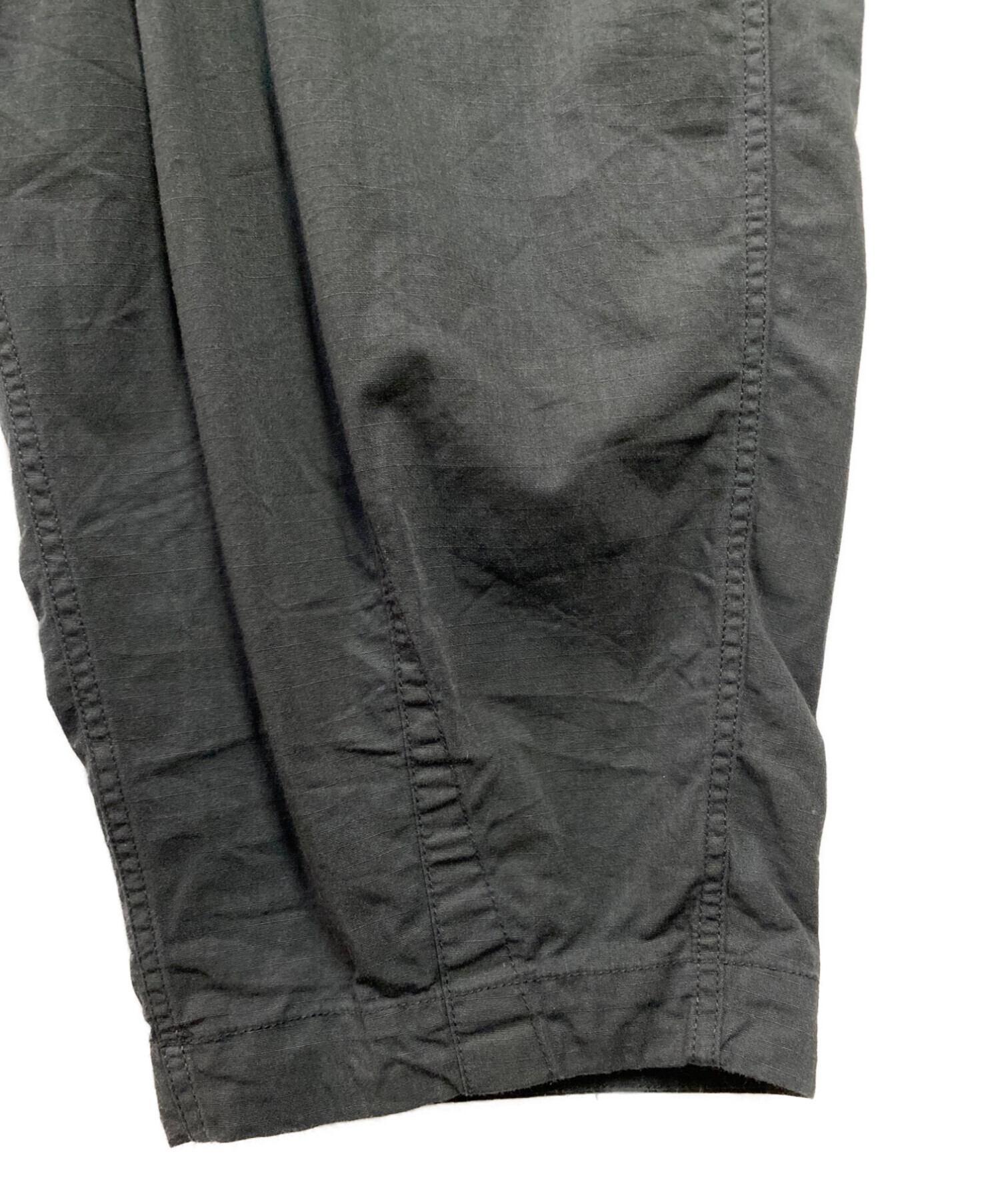 THE NORTHFACE PURPLELABEL (ザ・ノースフェイス パープルレーベル) Ripstop Wide Cropped Pants  ブラック サイズ:36